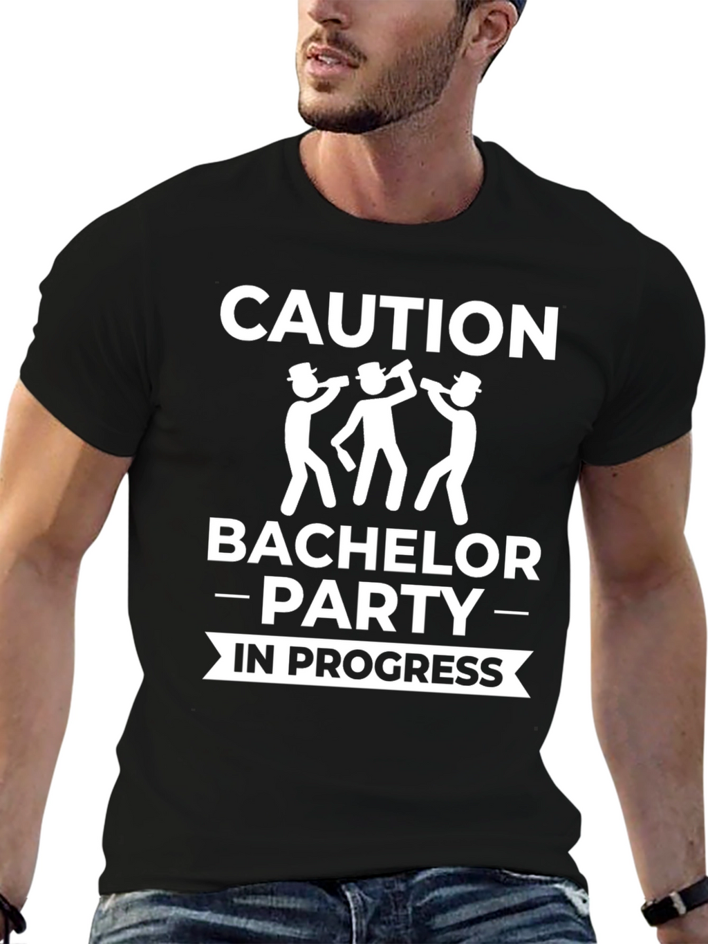 Caution Bachelor Party In Progress T-Shirt