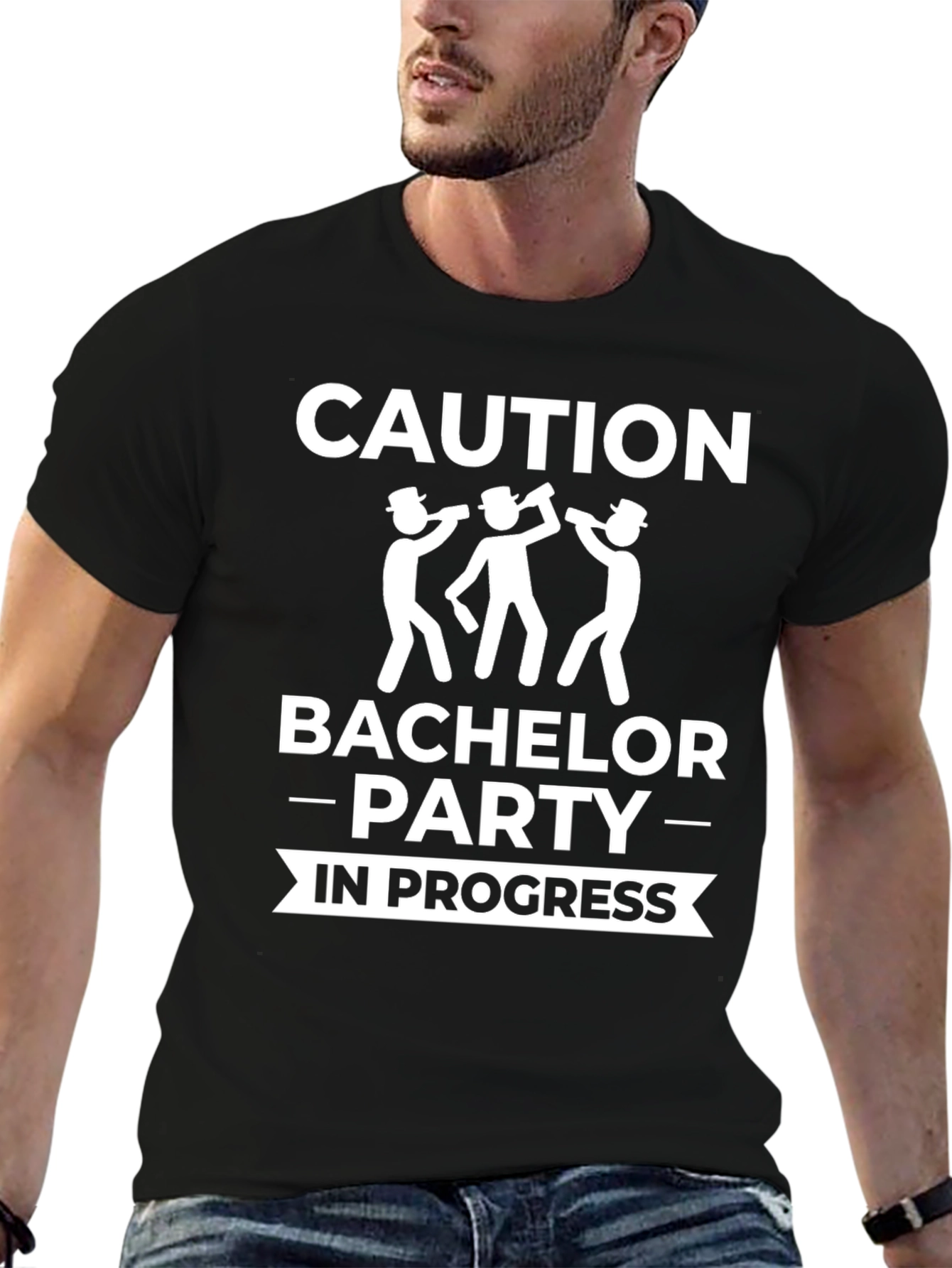 Caution Bachelor Party In Progress T-Shirt