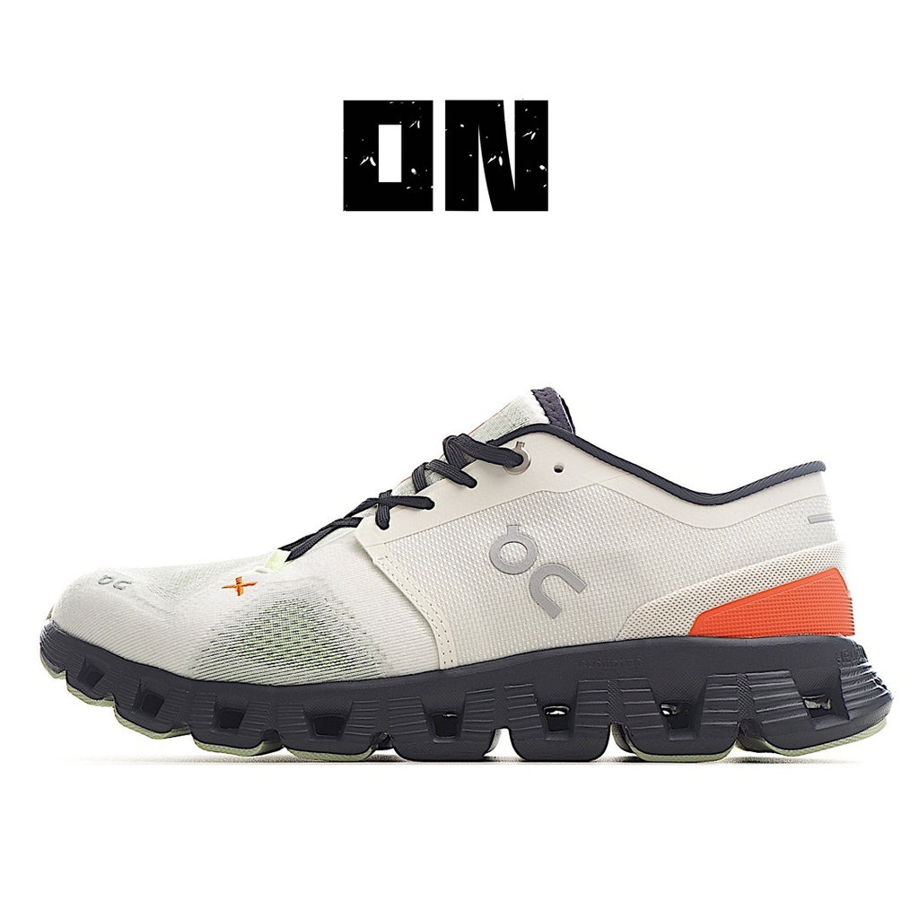 On Cloud X3 Running Shoes White-orange-green