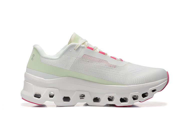 On Running Cloudmonster Sneakers Grass green-white