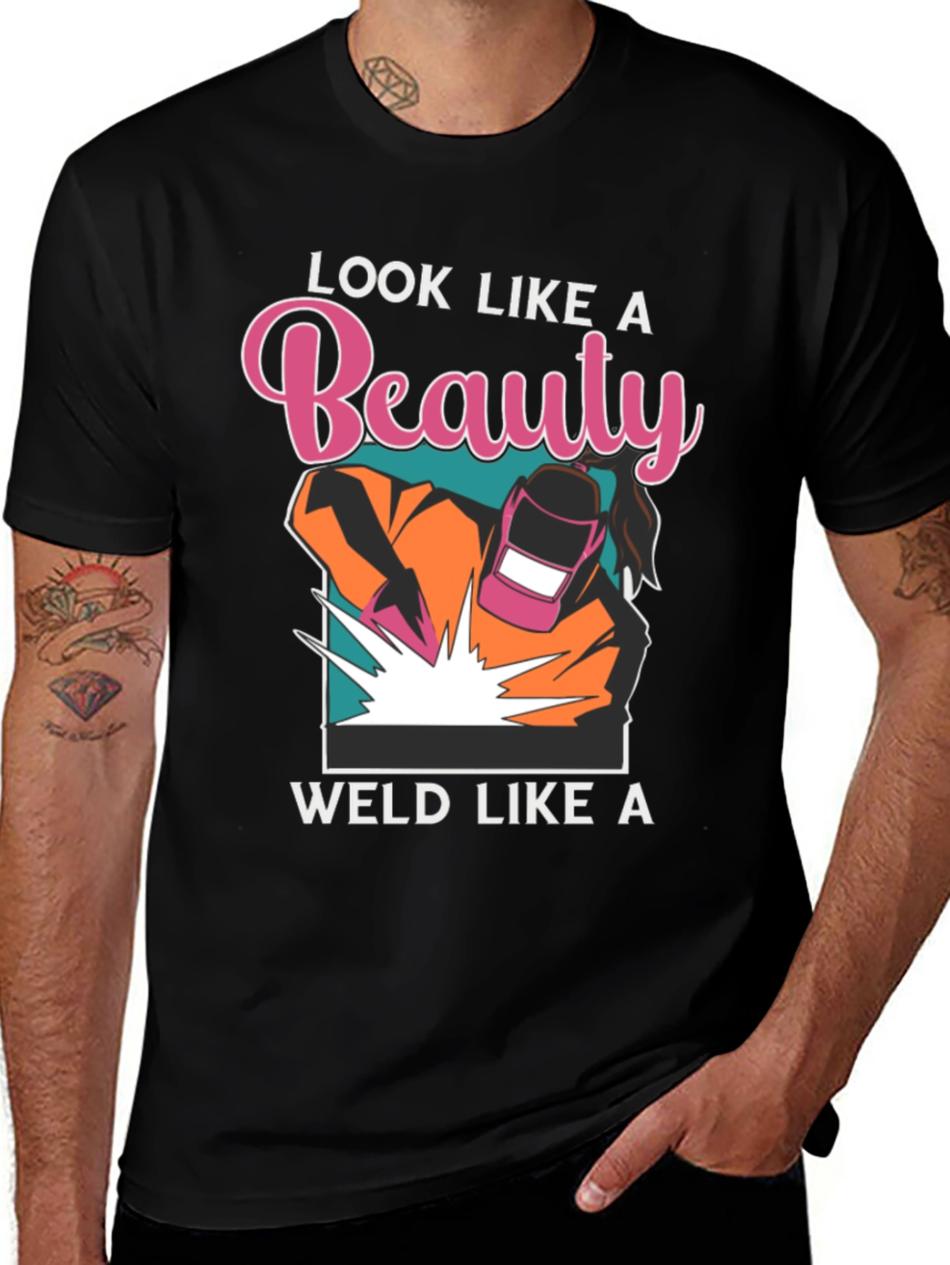 Beauty Weld Graphic Tee - For Women Welders
