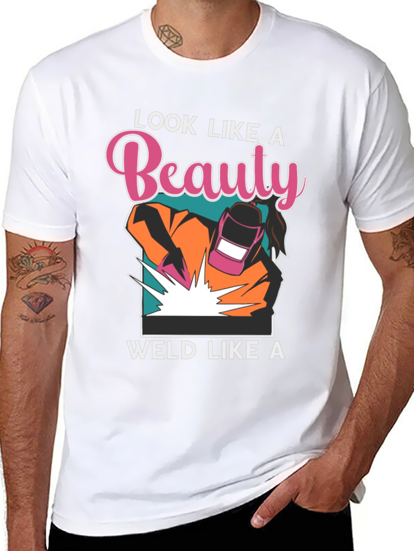 Beauty Weld Graphic Tee - For Women Welders