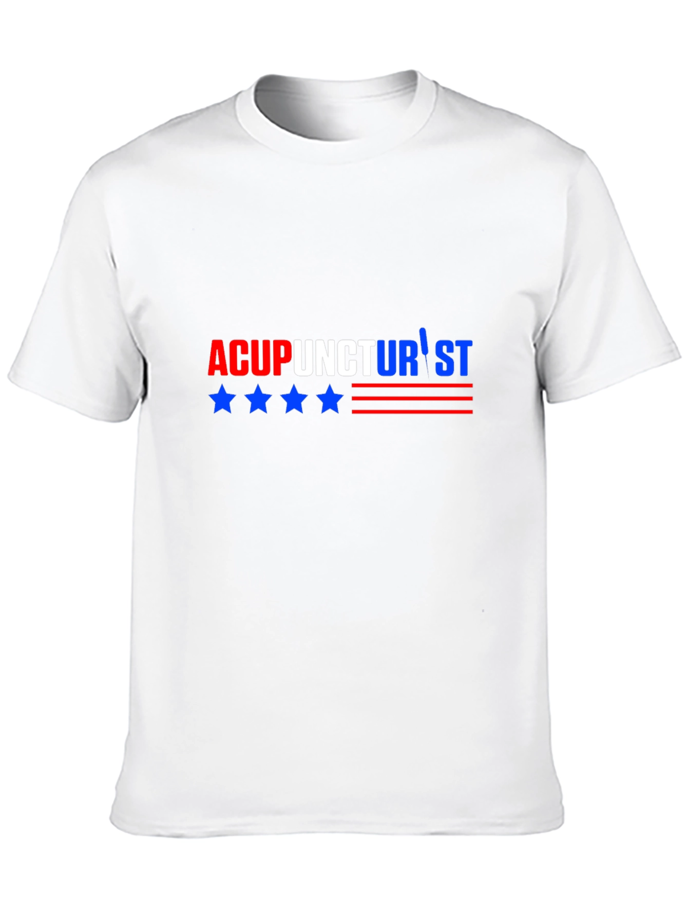 Acupuncturist Graphic T-Shirt - Patriotic Design