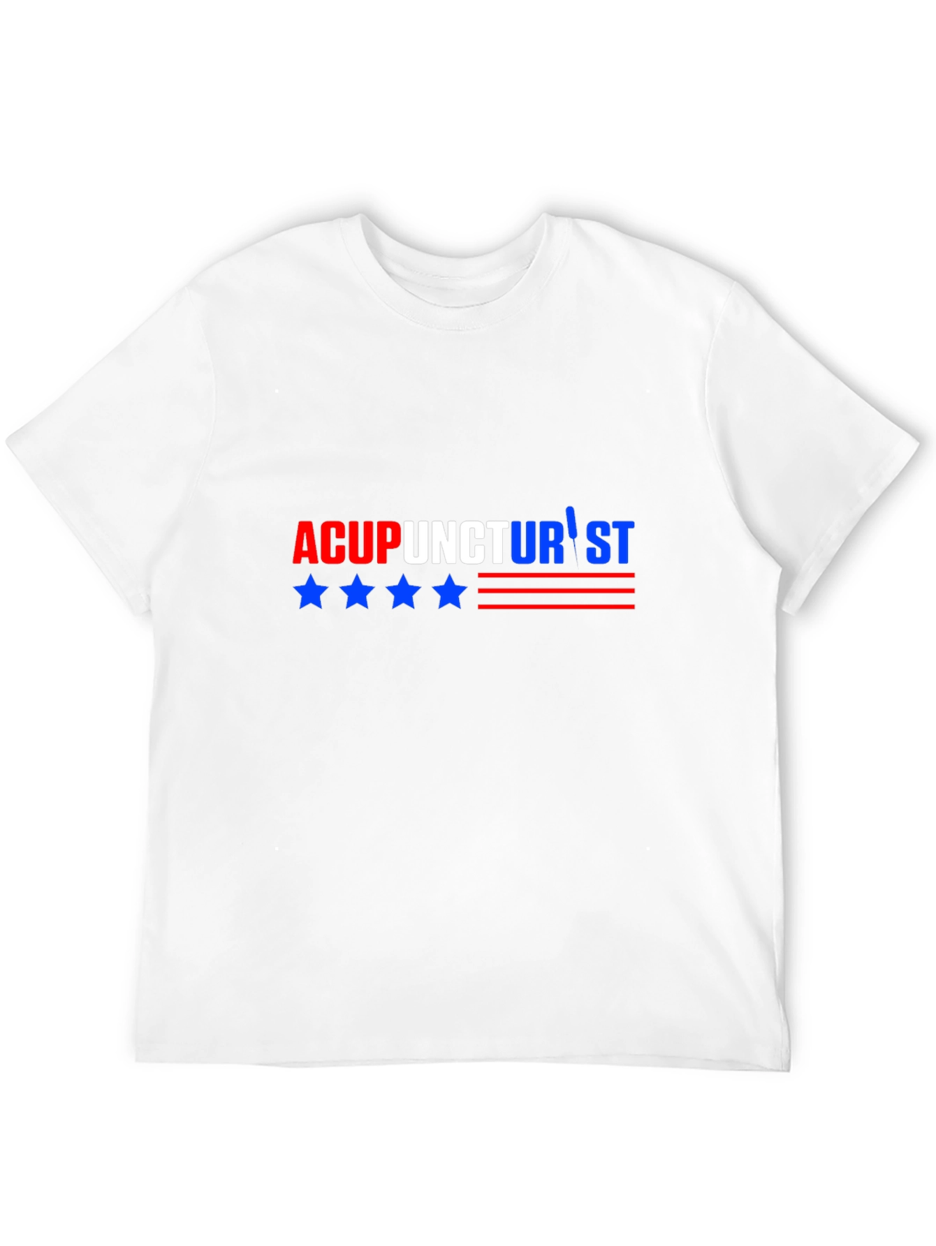 Acupuncturist Graphic T-Shirt - Patriotic Design