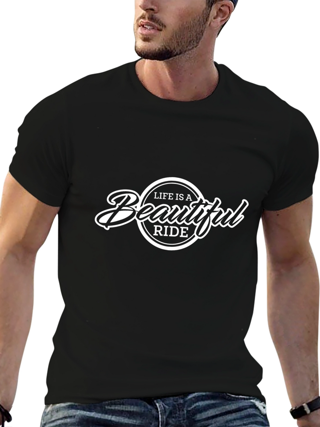 Life is a Beautiful Ride Black T-Shirt