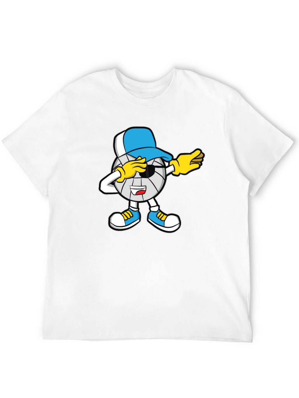 Dabbing Volleyball Cartoon T-Shirt