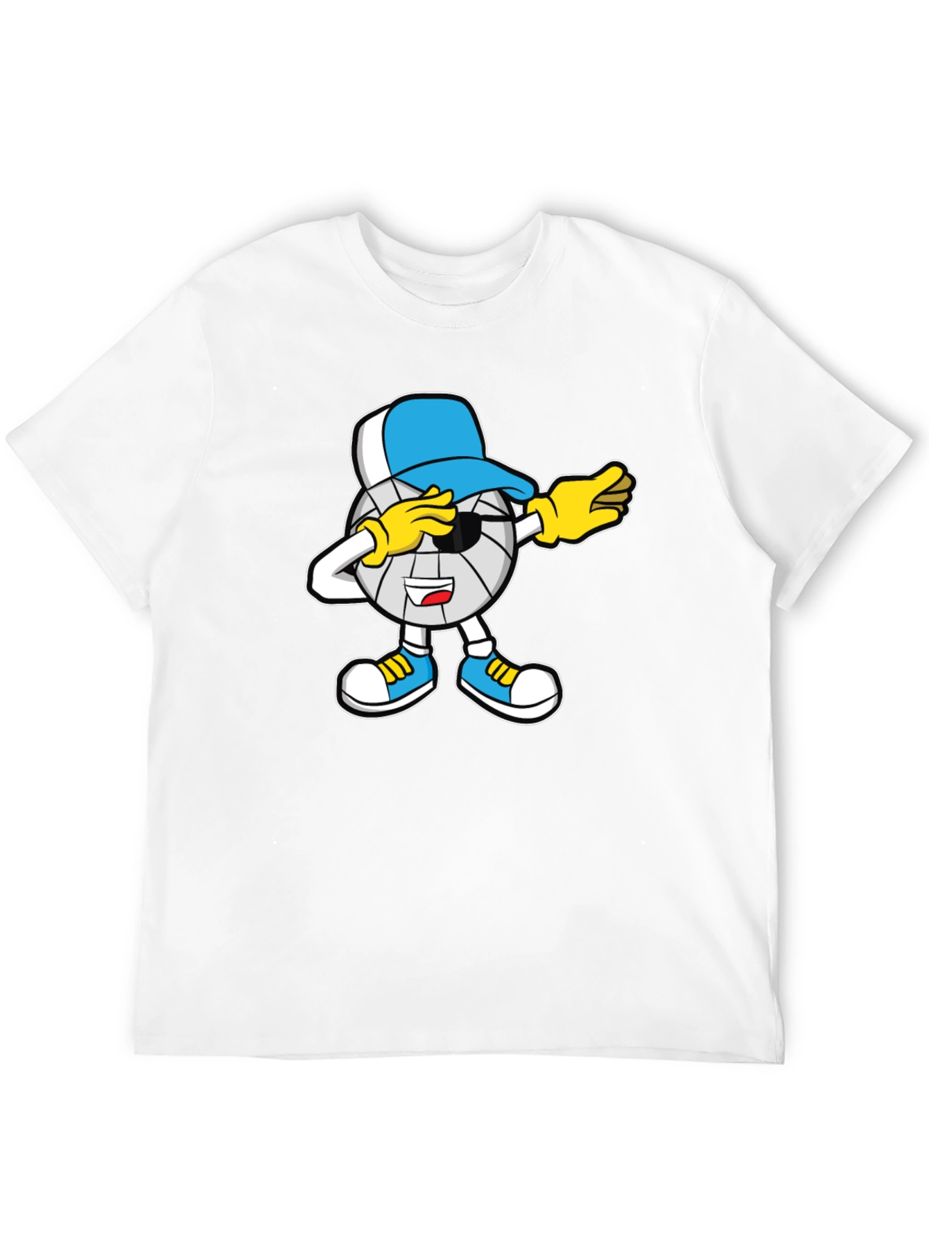 Dabbing Volleyball Cartoon T-Shirt