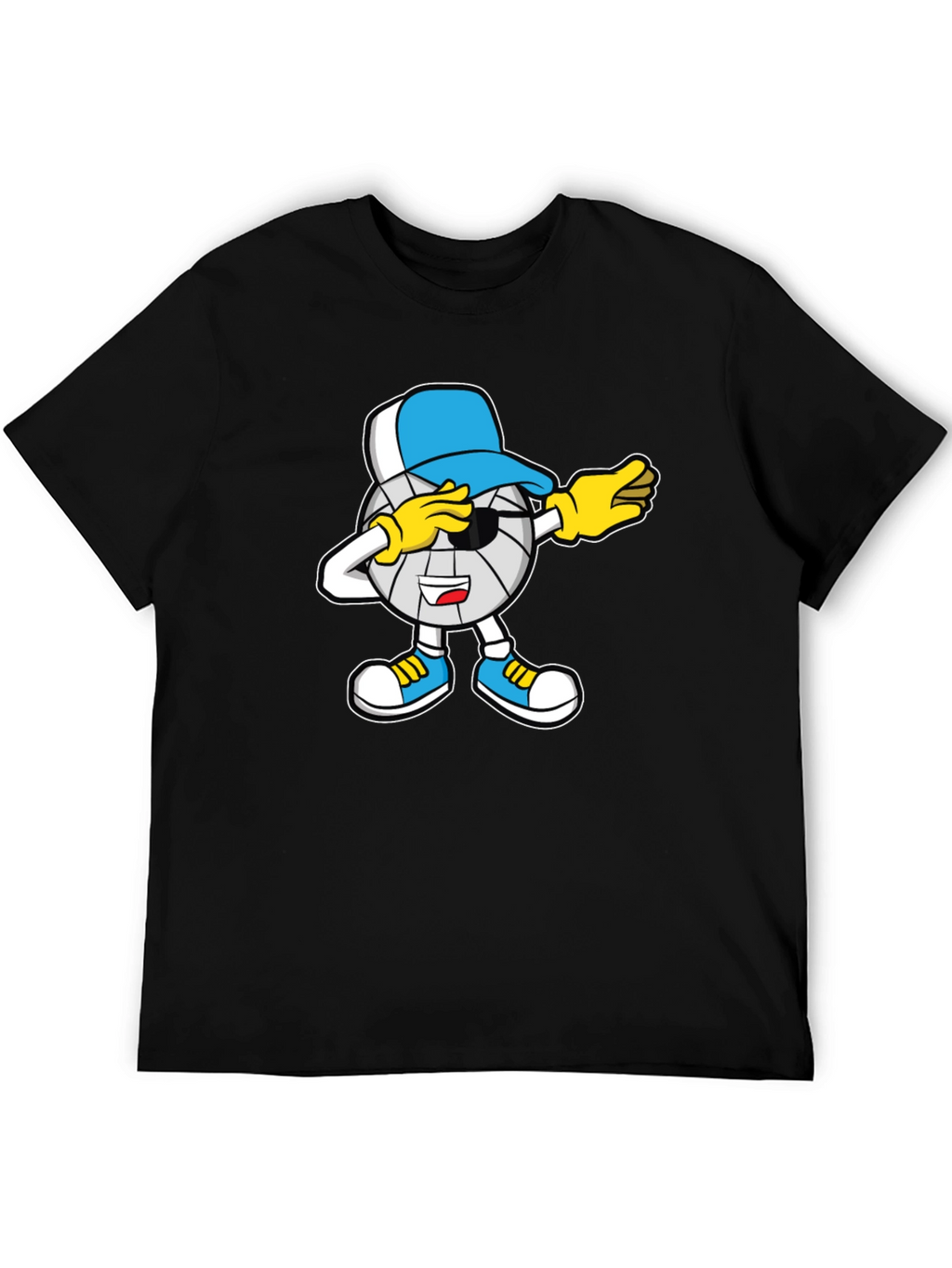 Dabbing Volleyball Cartoon T-Shirt