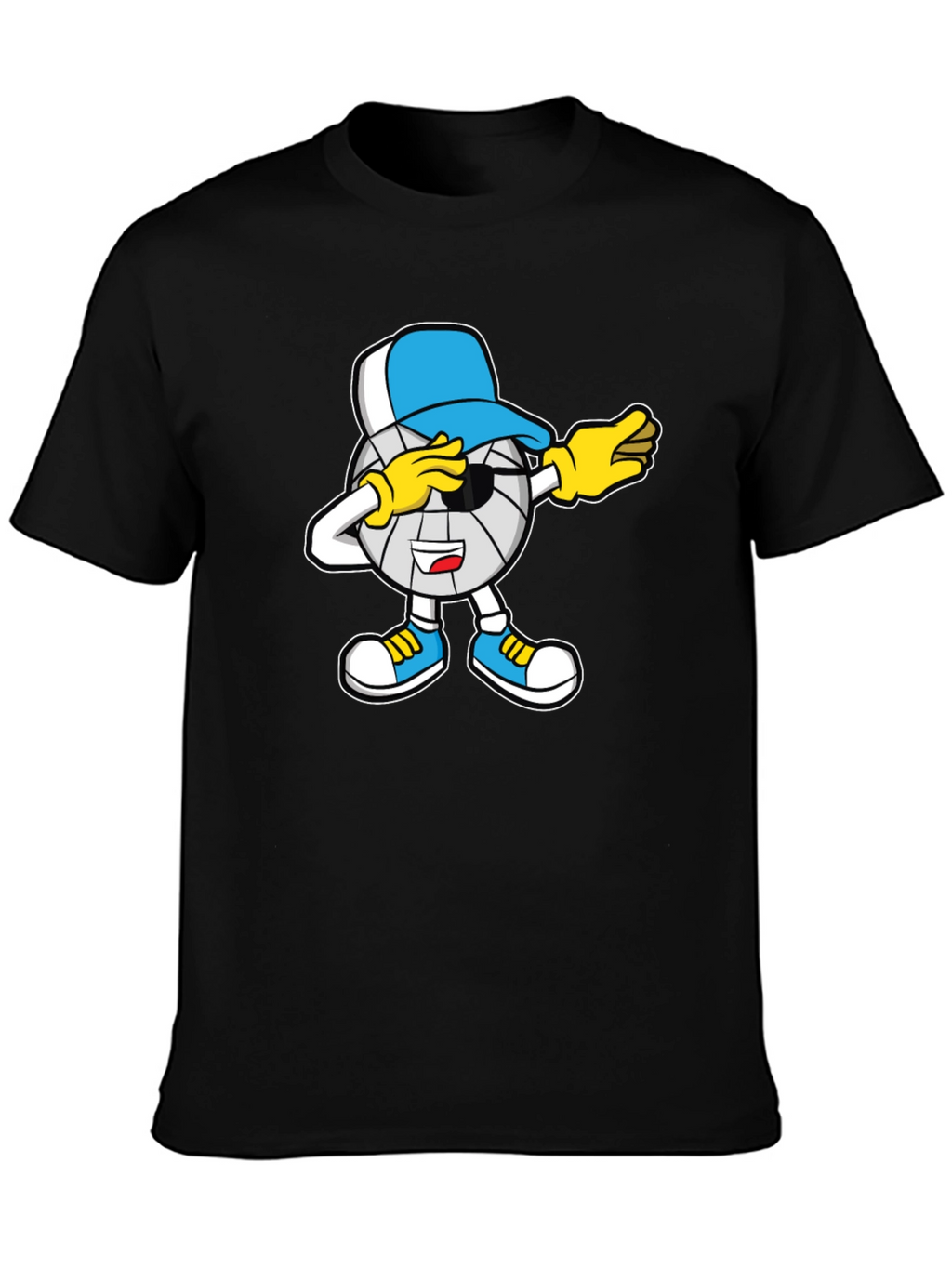 Dabbing Volleyball Cartoon T-Shirt