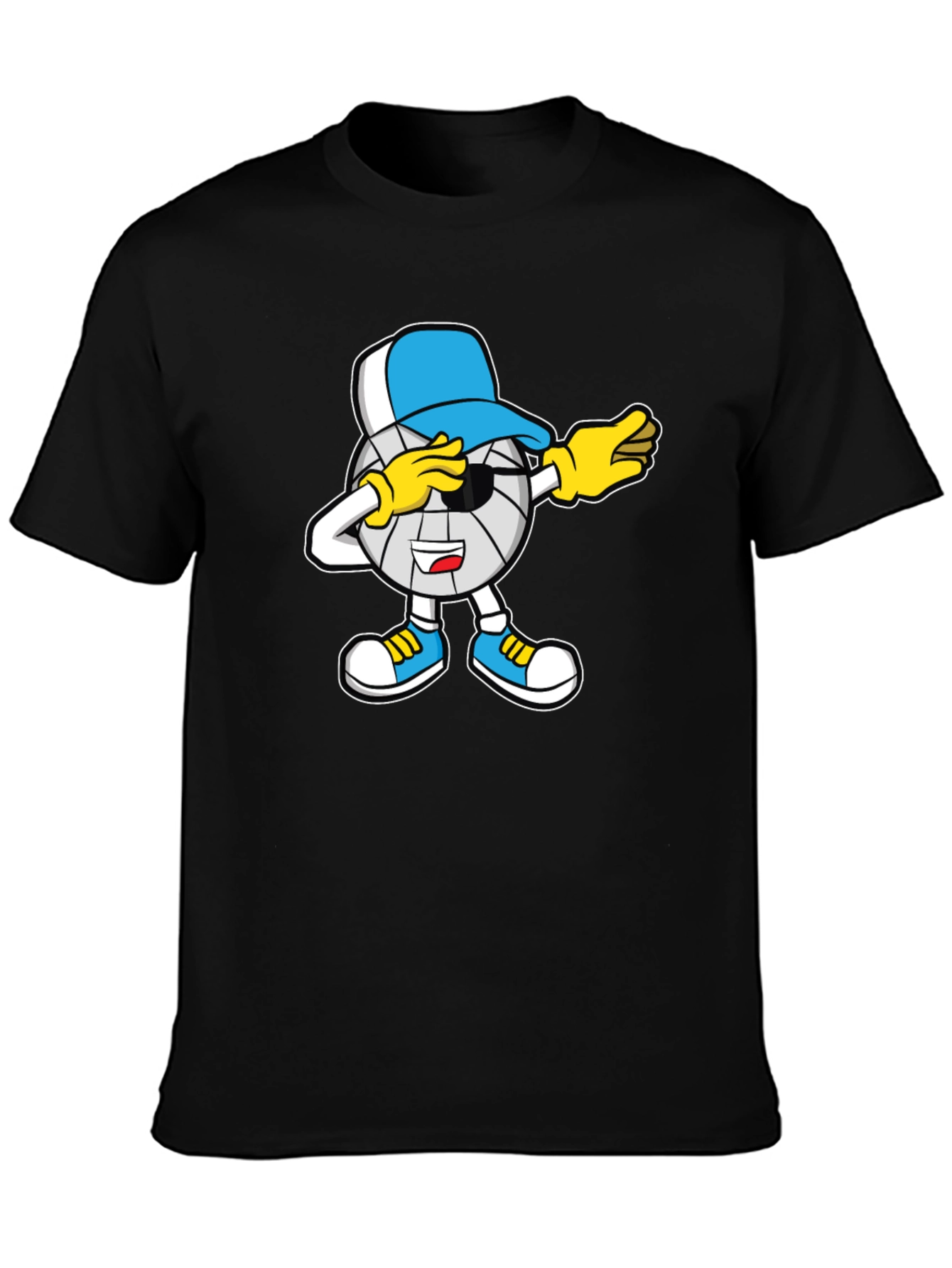 Dabbing Volleyball Cartoon T-Shirt