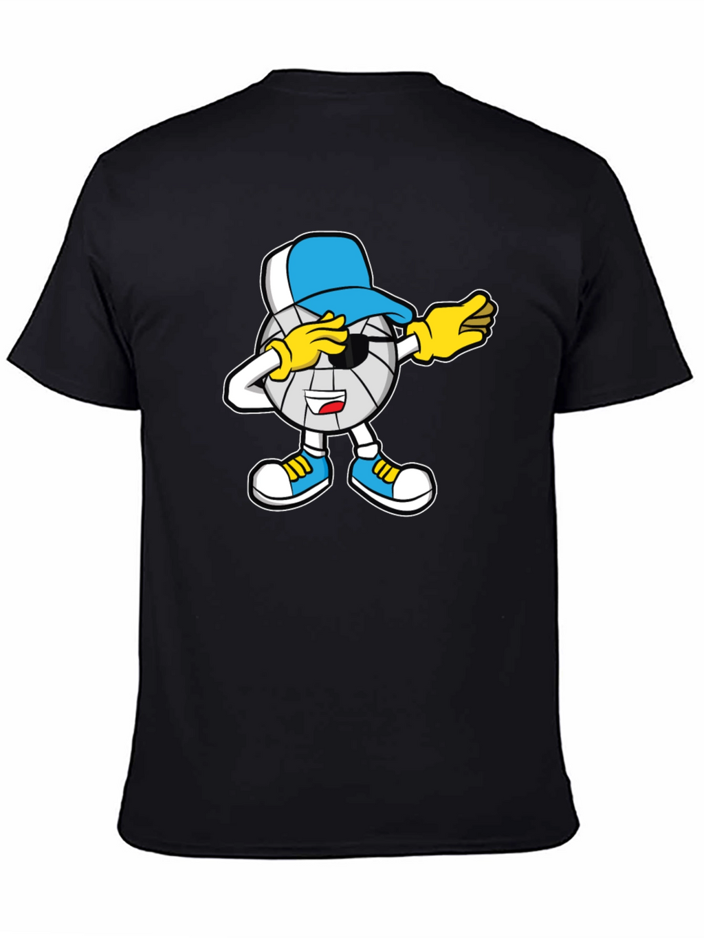 Dabbing Volleyball Cartoon T-Shirt