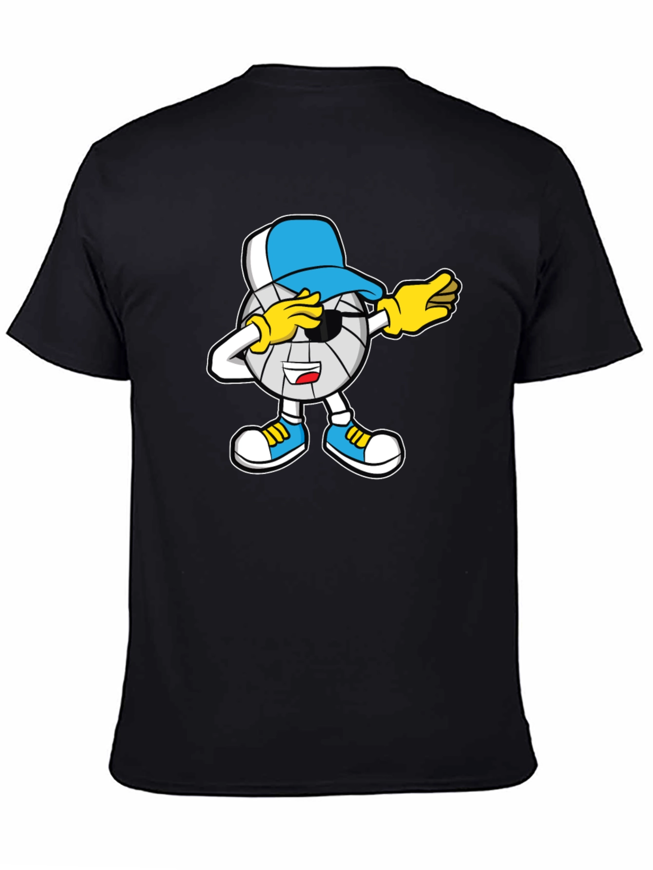 Dabbing Volleyball Cartoon T-Shirt