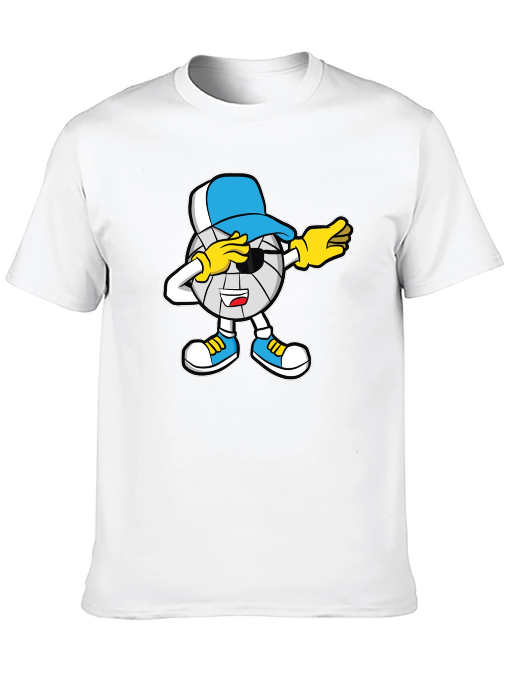 Dabbing Volleyball Cartoon T-Shirt