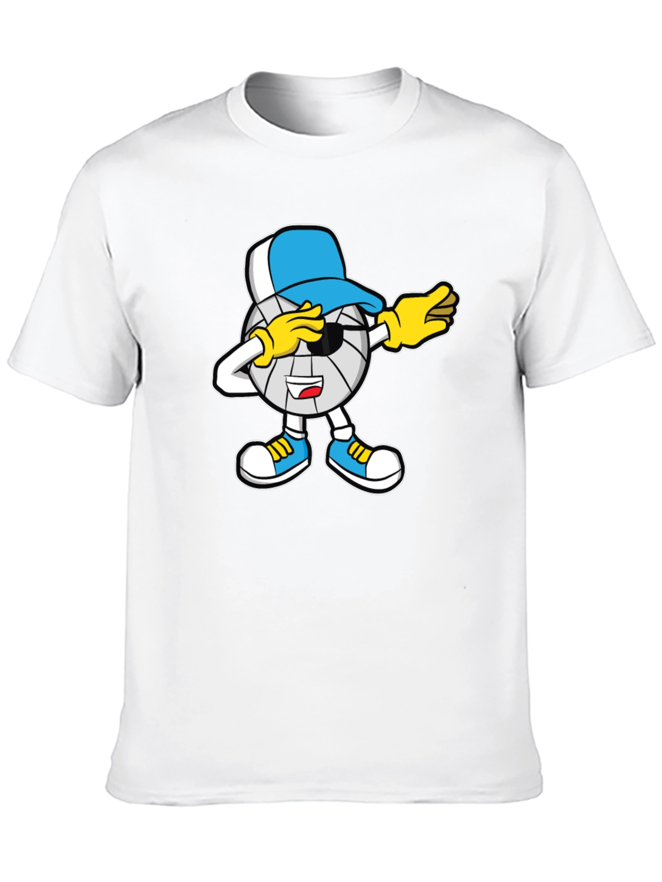 Dabbing Volleyball Cartoon T-Shirt