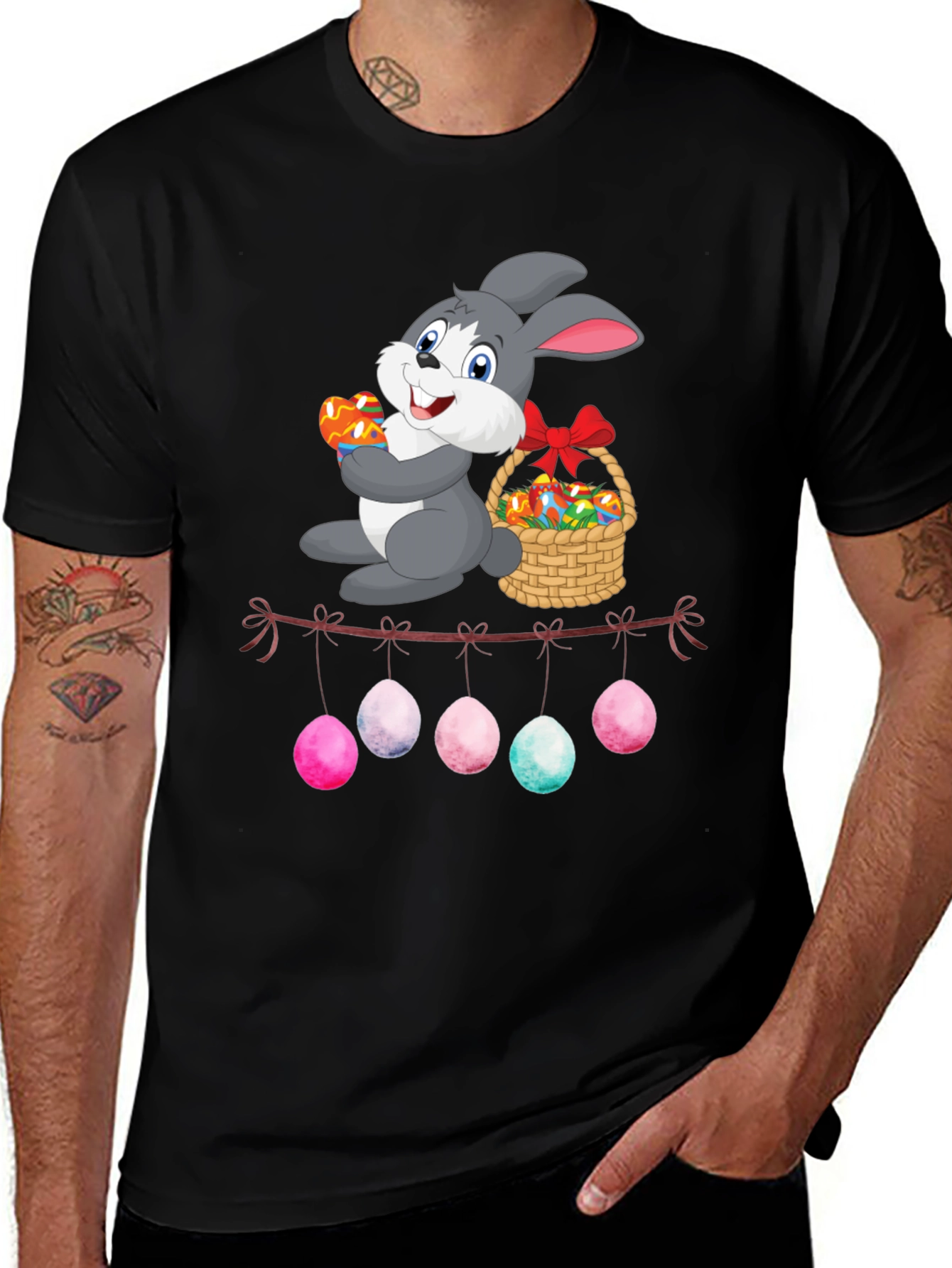 Easter Bunny Egg Garland T-Shirt