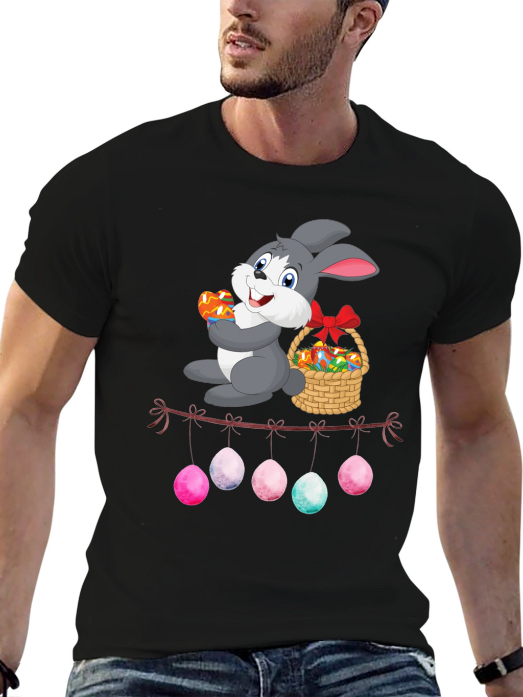 Easter Bunny Egg Garland T-Shirt