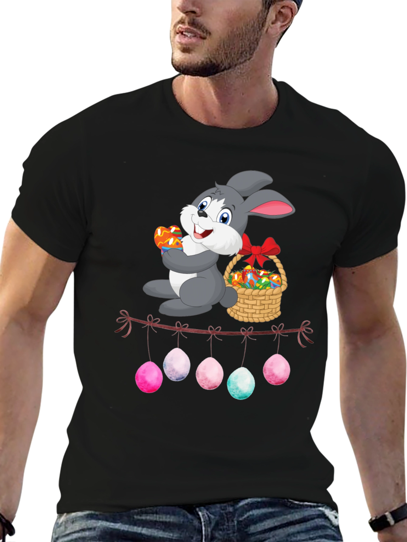 Easter Bunny Egg Garland T-Shirt