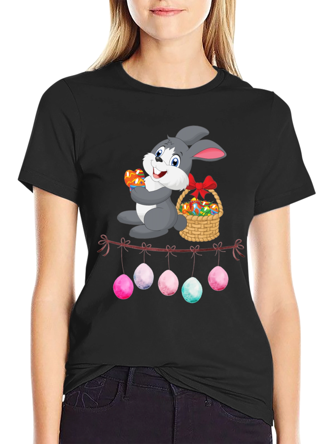 Easter Bunny Egg Garland T-Shirt