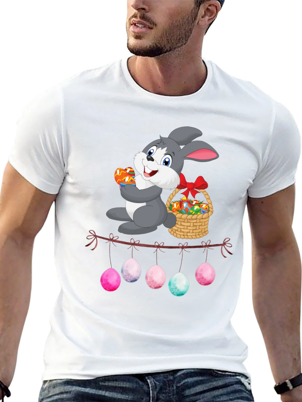 Easter Bunny Egg Garland T-Shirt