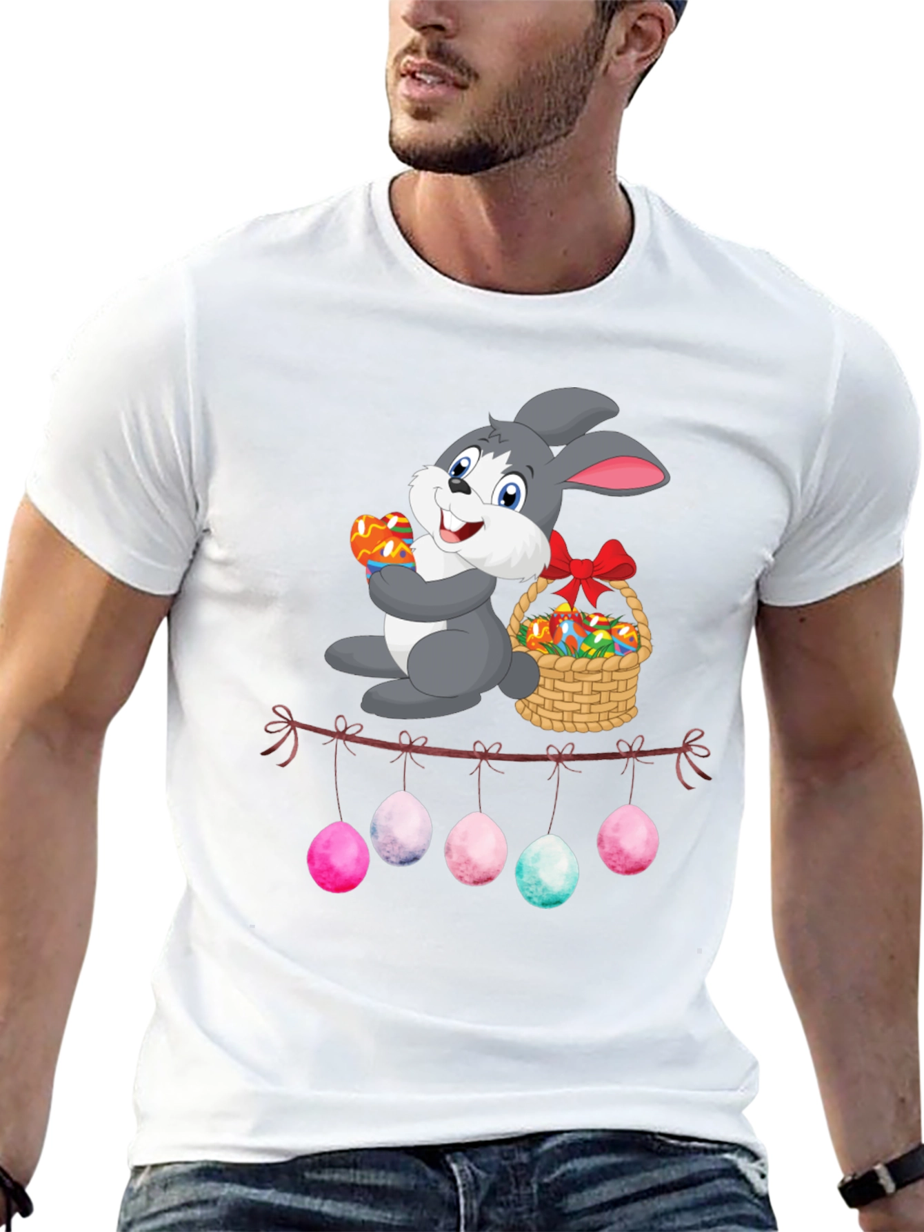 Easter Bunny Egg Garland T-Shirt