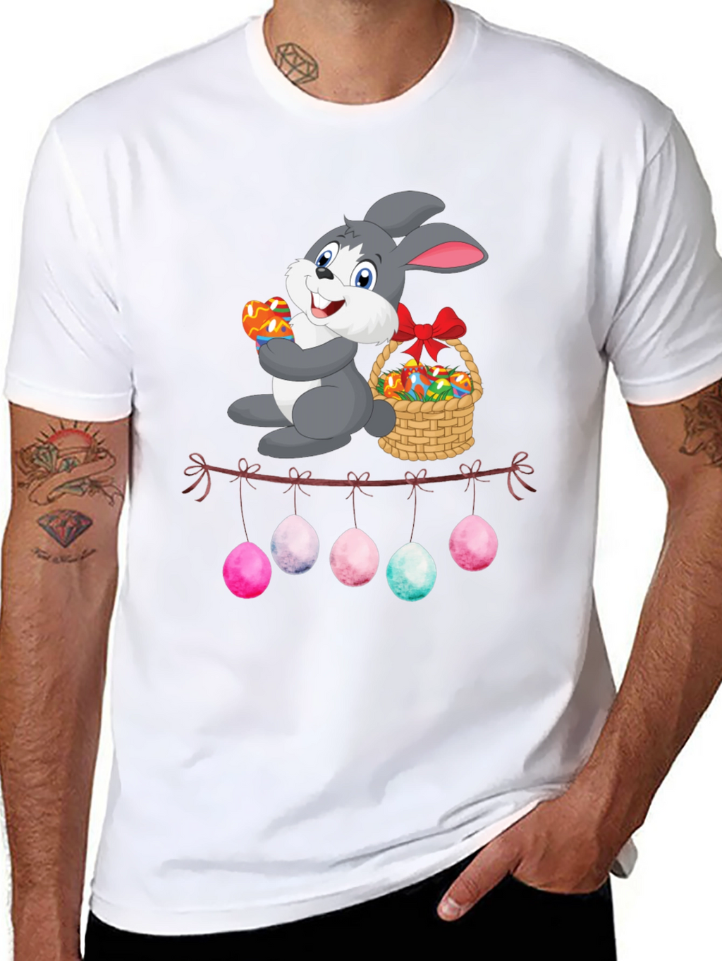 Easter Bunny Egg Garland T-Shirt