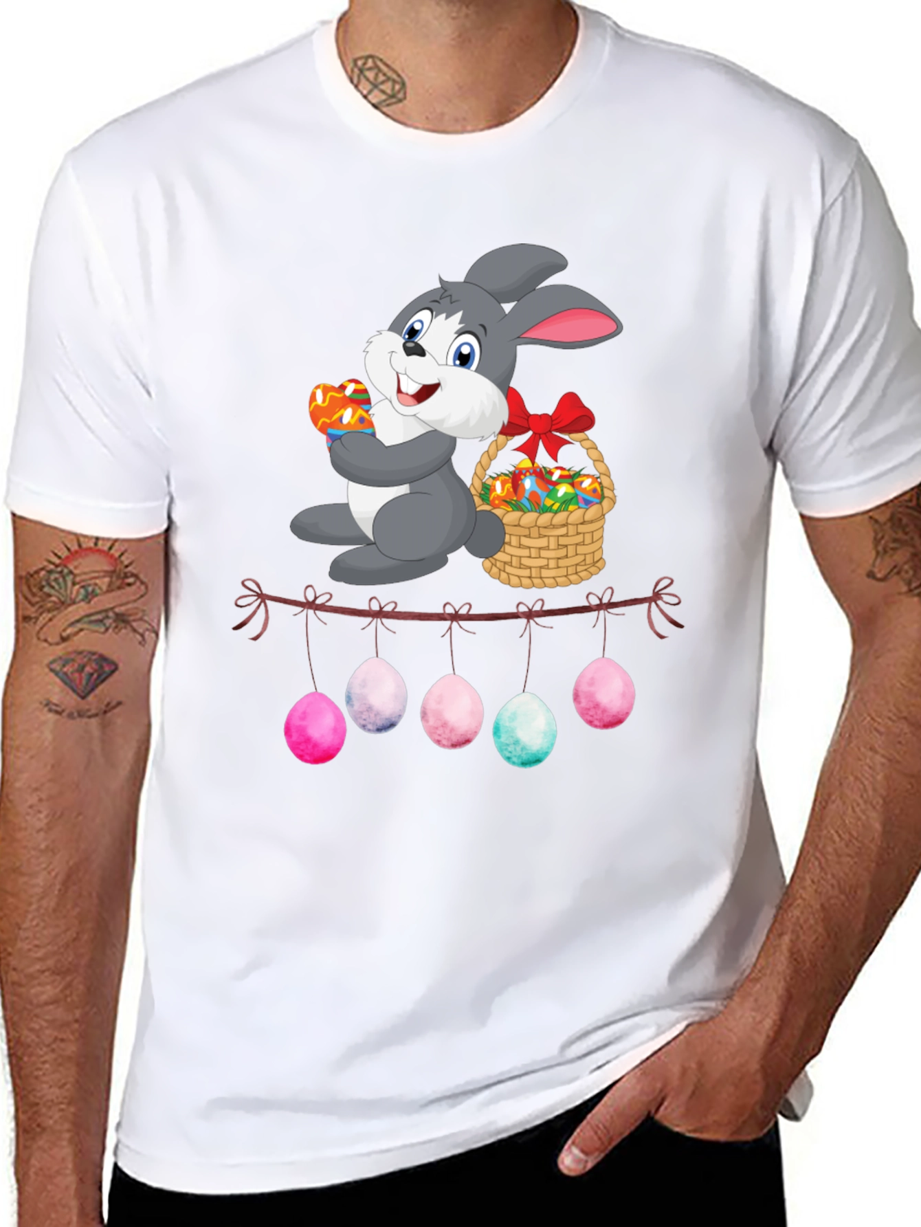 Easter Bunny Egg Garland T-Shirt