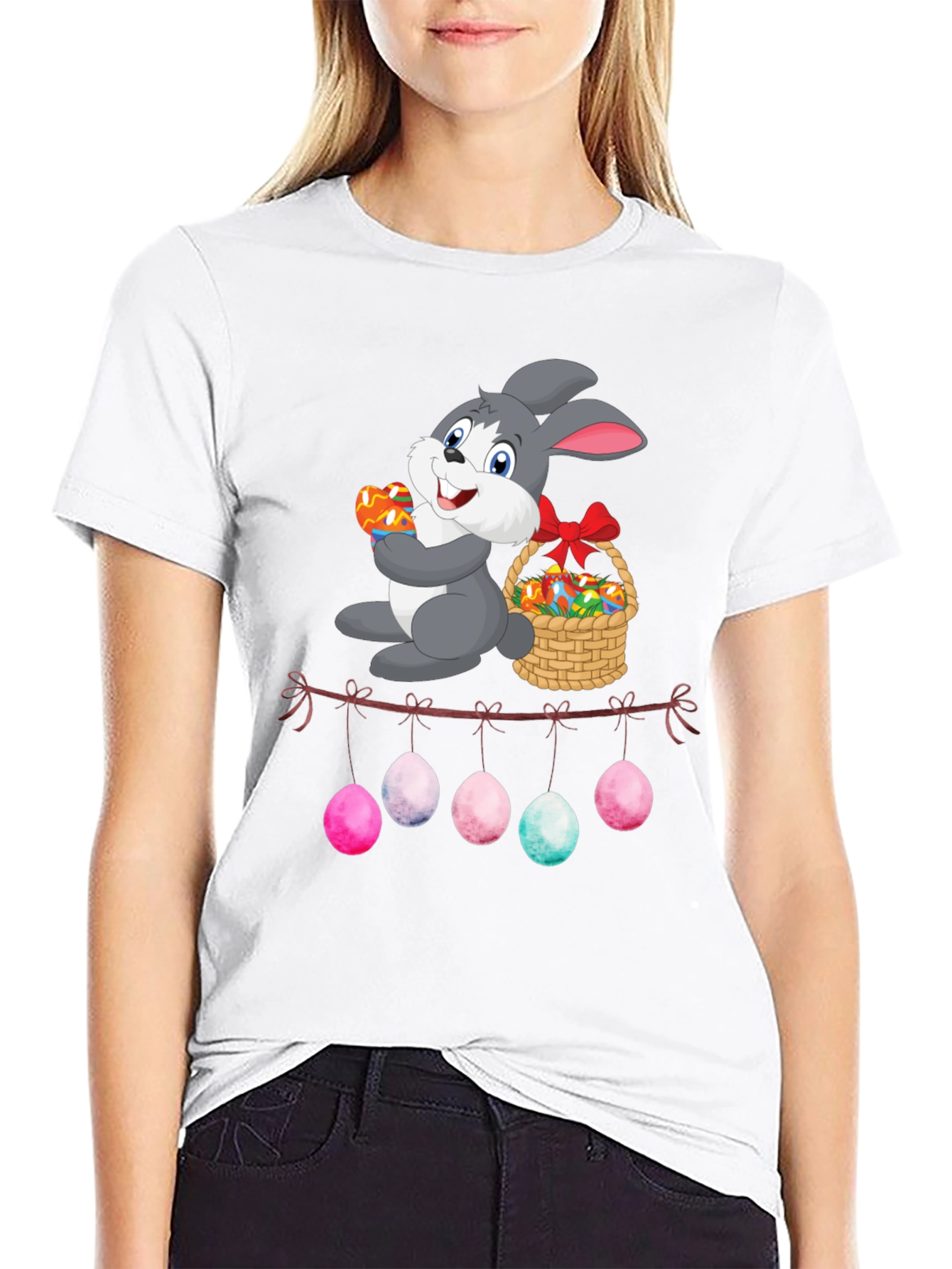 Easter Bunny Egg Garland T-Shirt