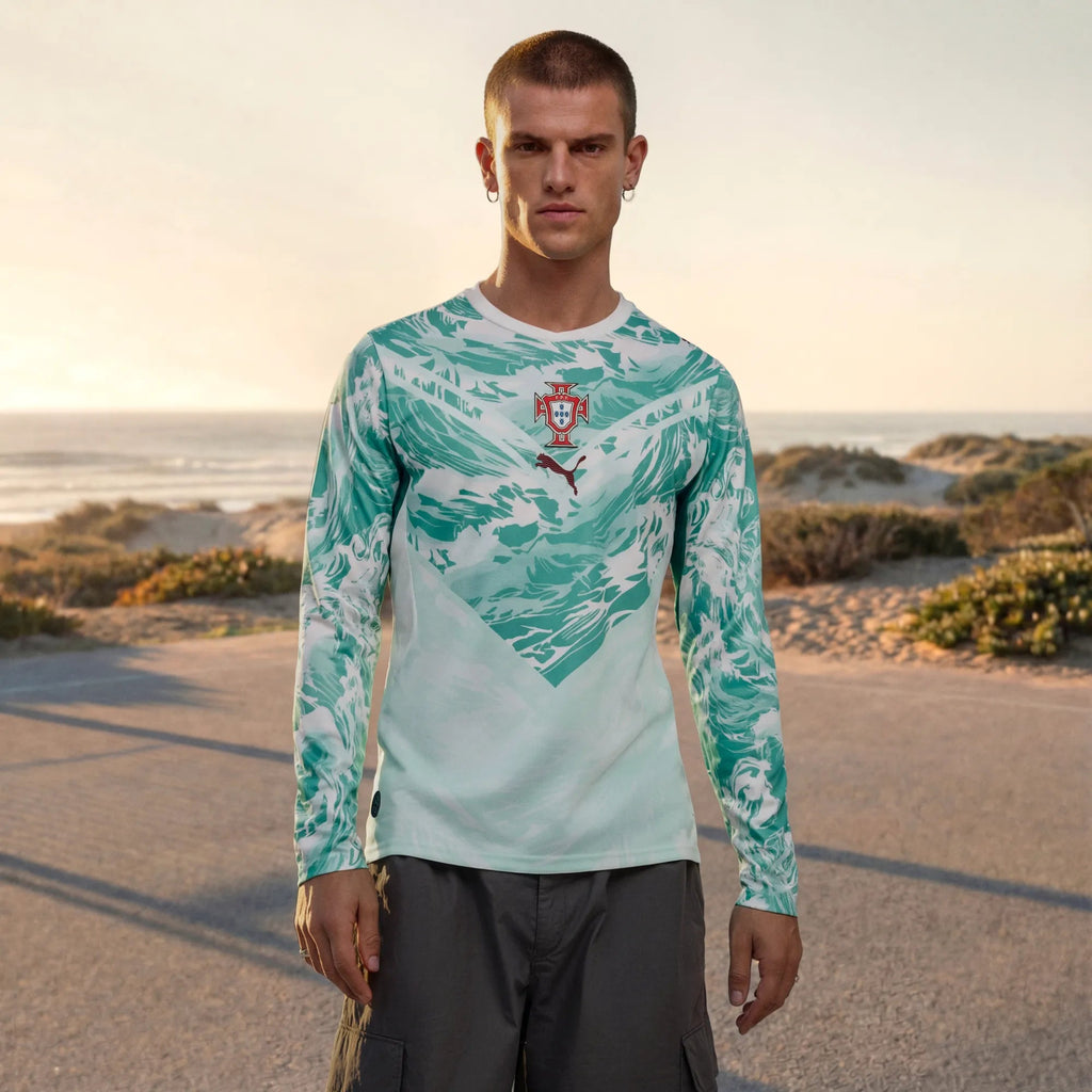 2026 Portugal Men's Stadium Away Long-Sleeve Soccer Jersey
