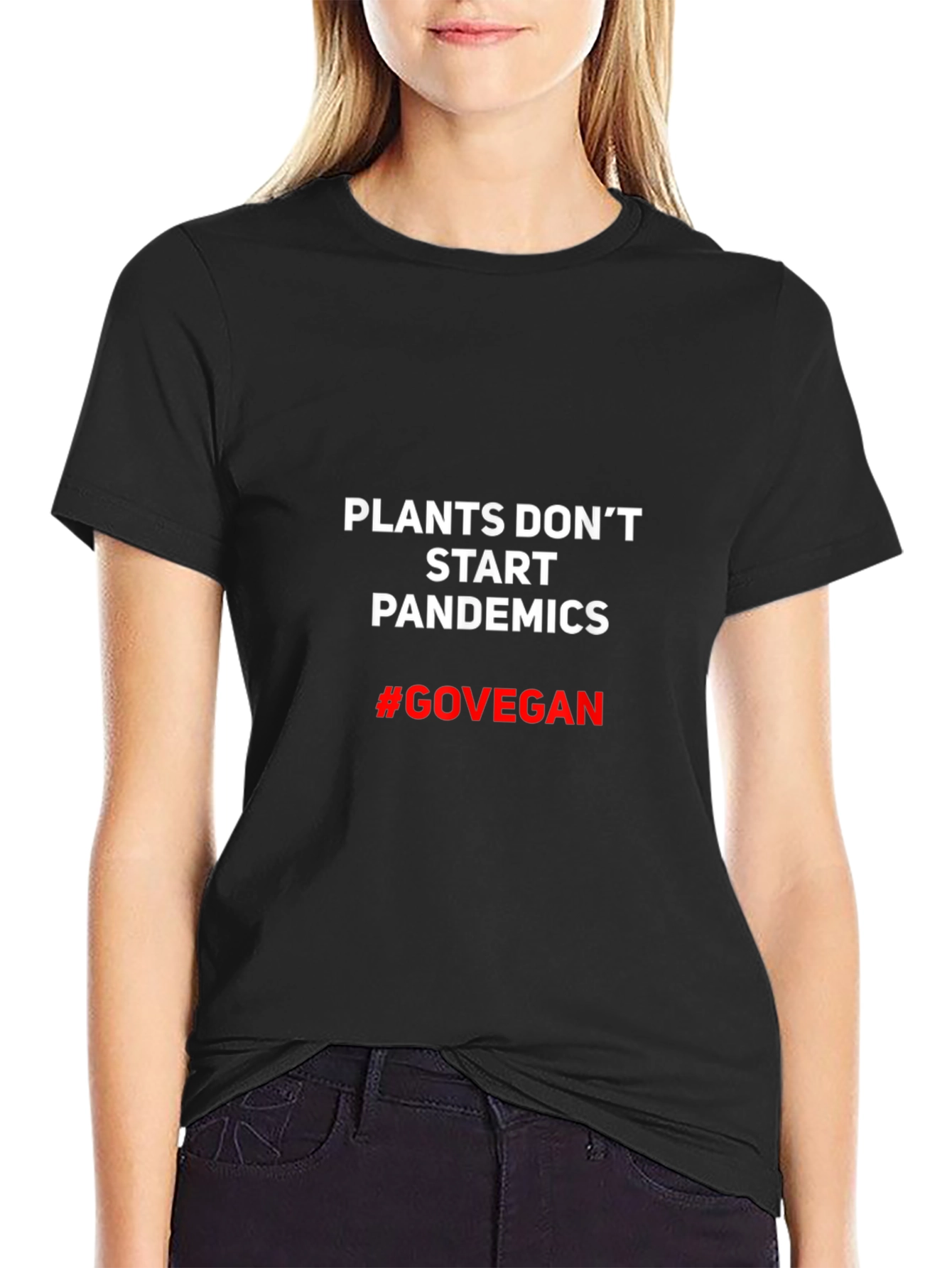 Plants Dont Start Pandemics Vegan T-Shirt