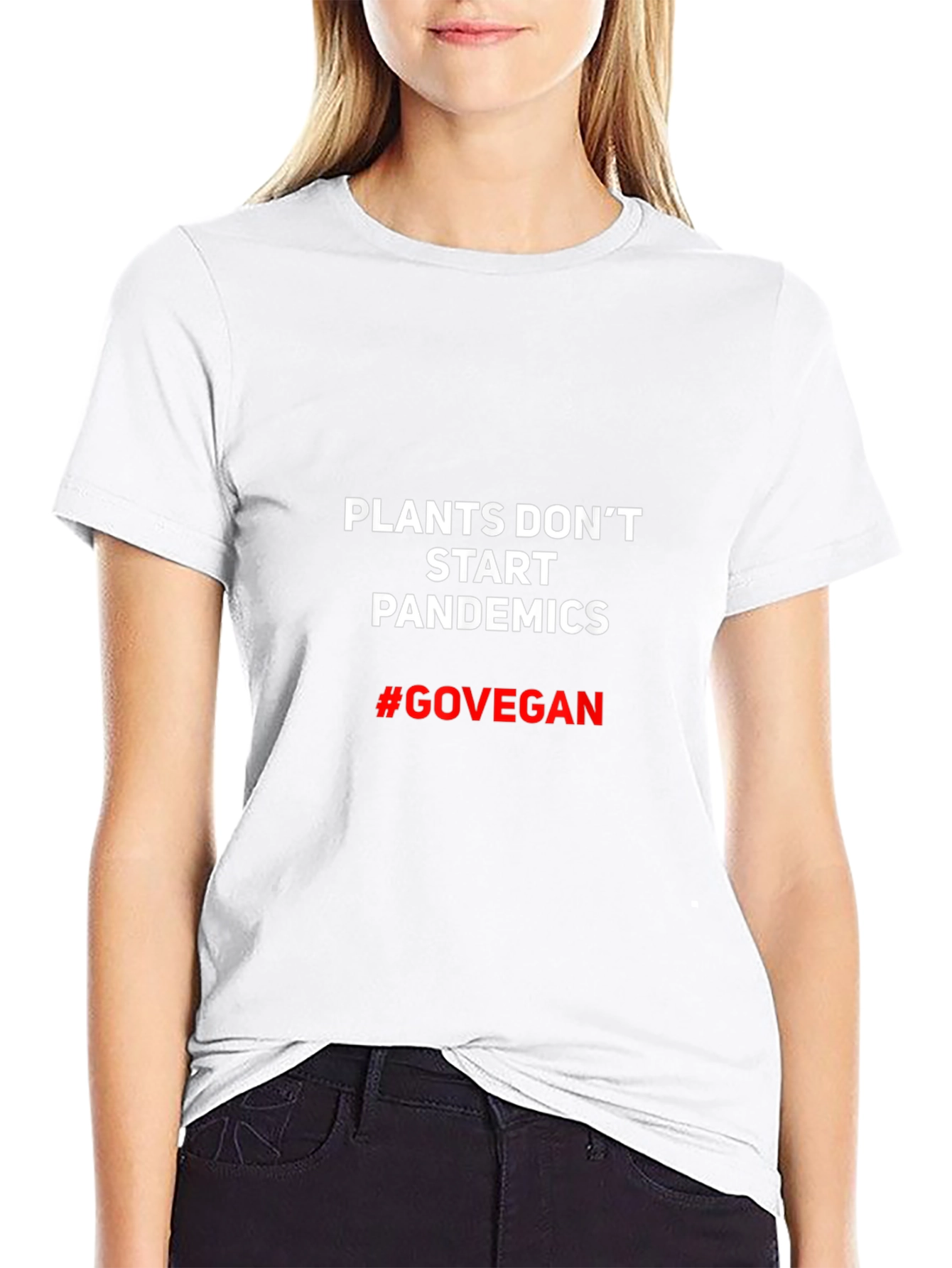 Plants Dont Start Pandemics Vegan T-Shirt