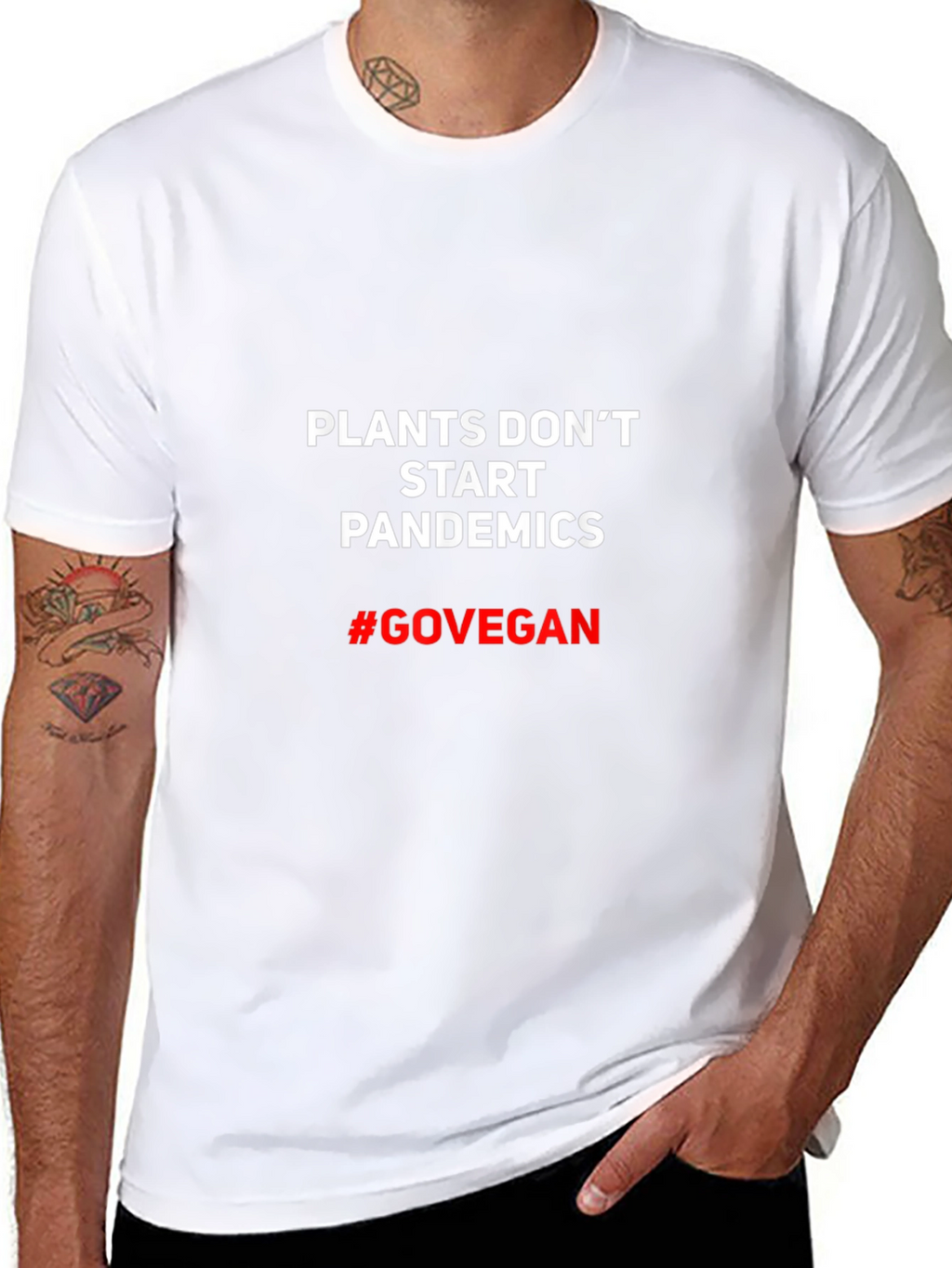Plants Dont Start Pandemics Vegan T-Shirt
