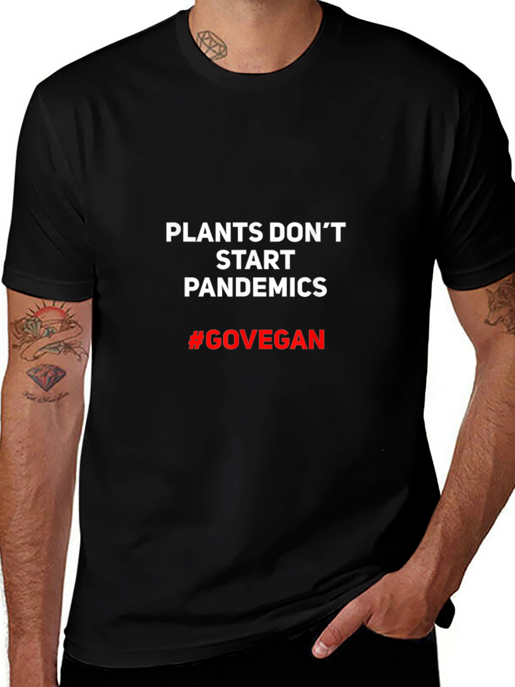 Plants Dont Start Pandemics Vegan T-Shirt