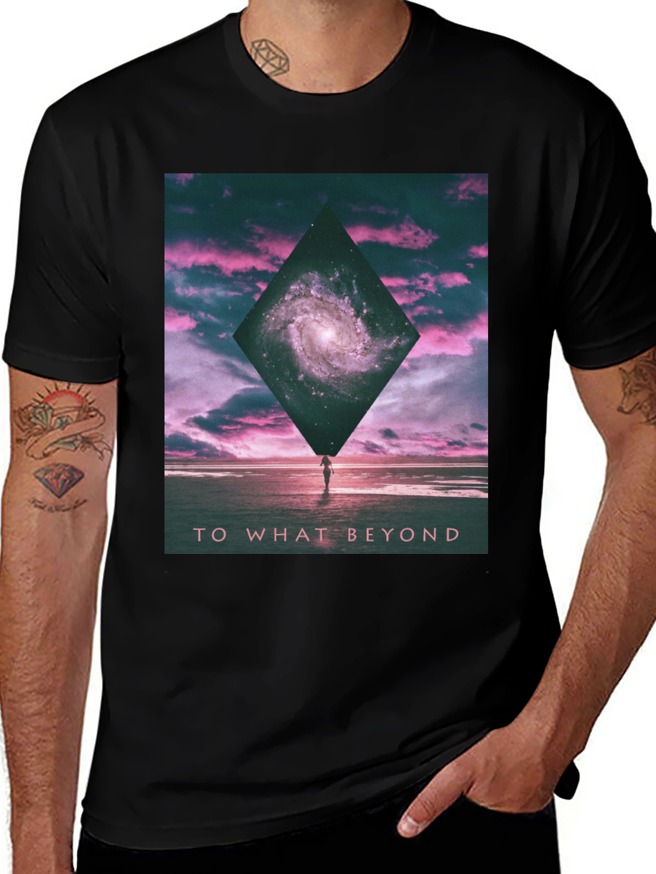 Galaxy Beyond Black Graphic Tee