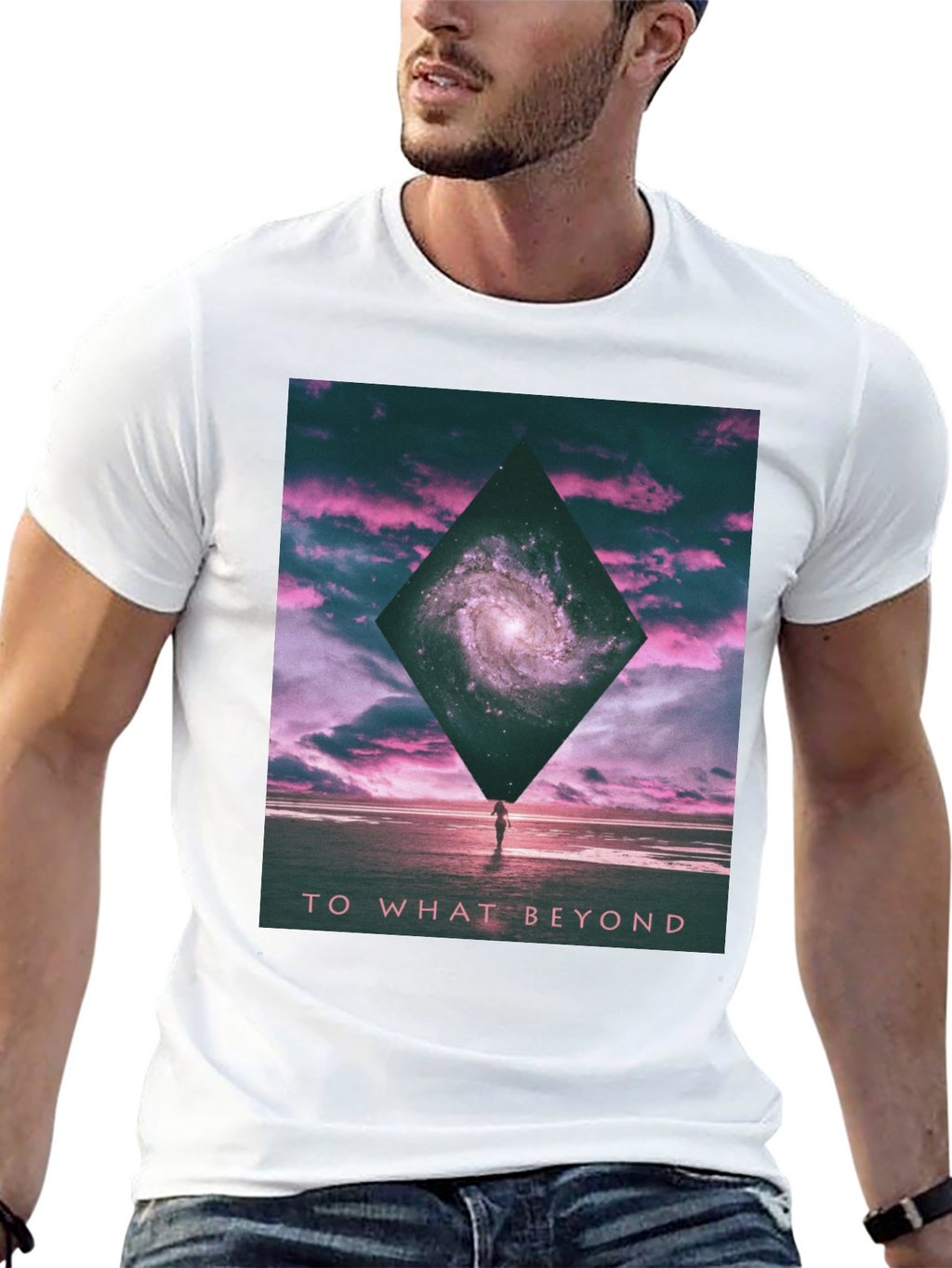 Galaxy Beyond Black Graphic Tee