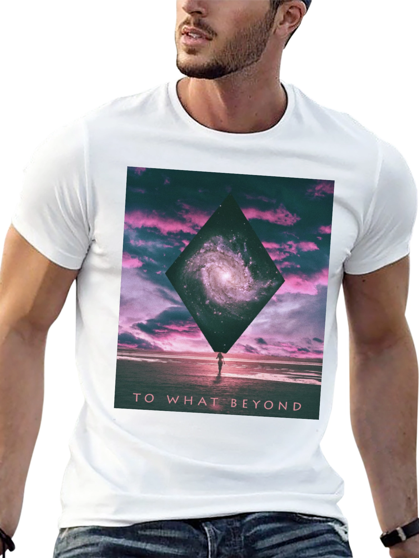 Galaxy Beyond Black Graphic Tee