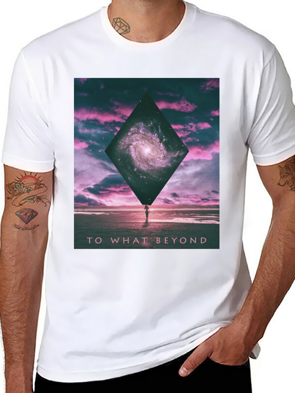 Galaxy Beyond Black Graphic Tee