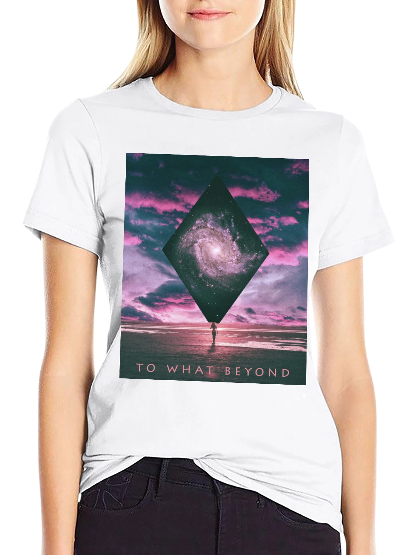 Galaxy Beyond Black Graphic Tee