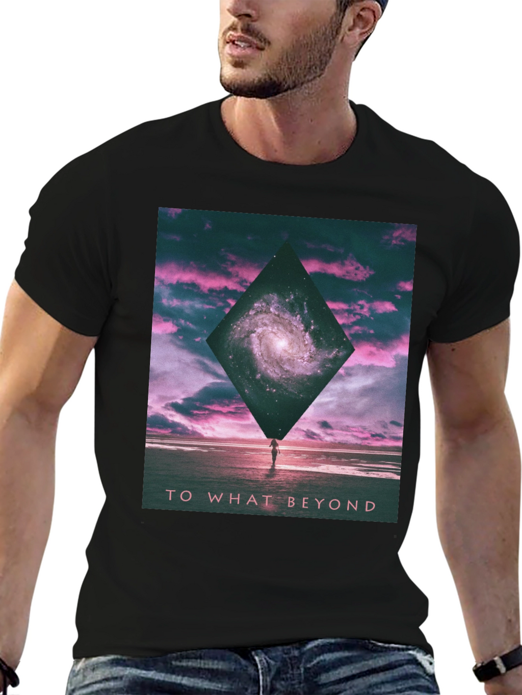 Galaxy Beyond Black Graphic Tee