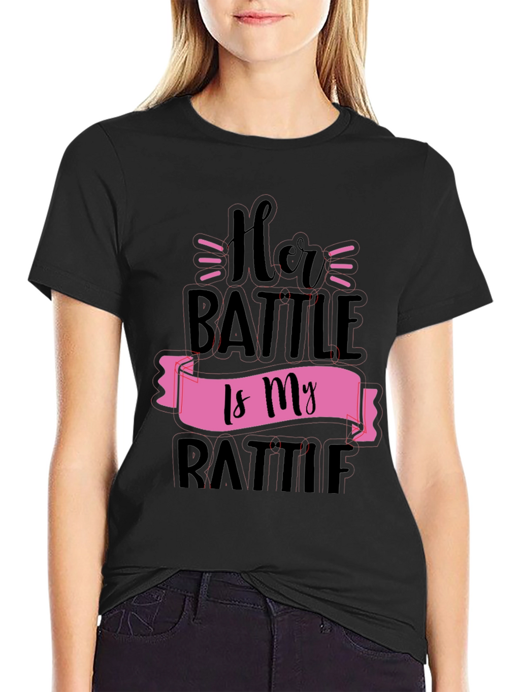 Her Battle Is My Battle Graphic Tee