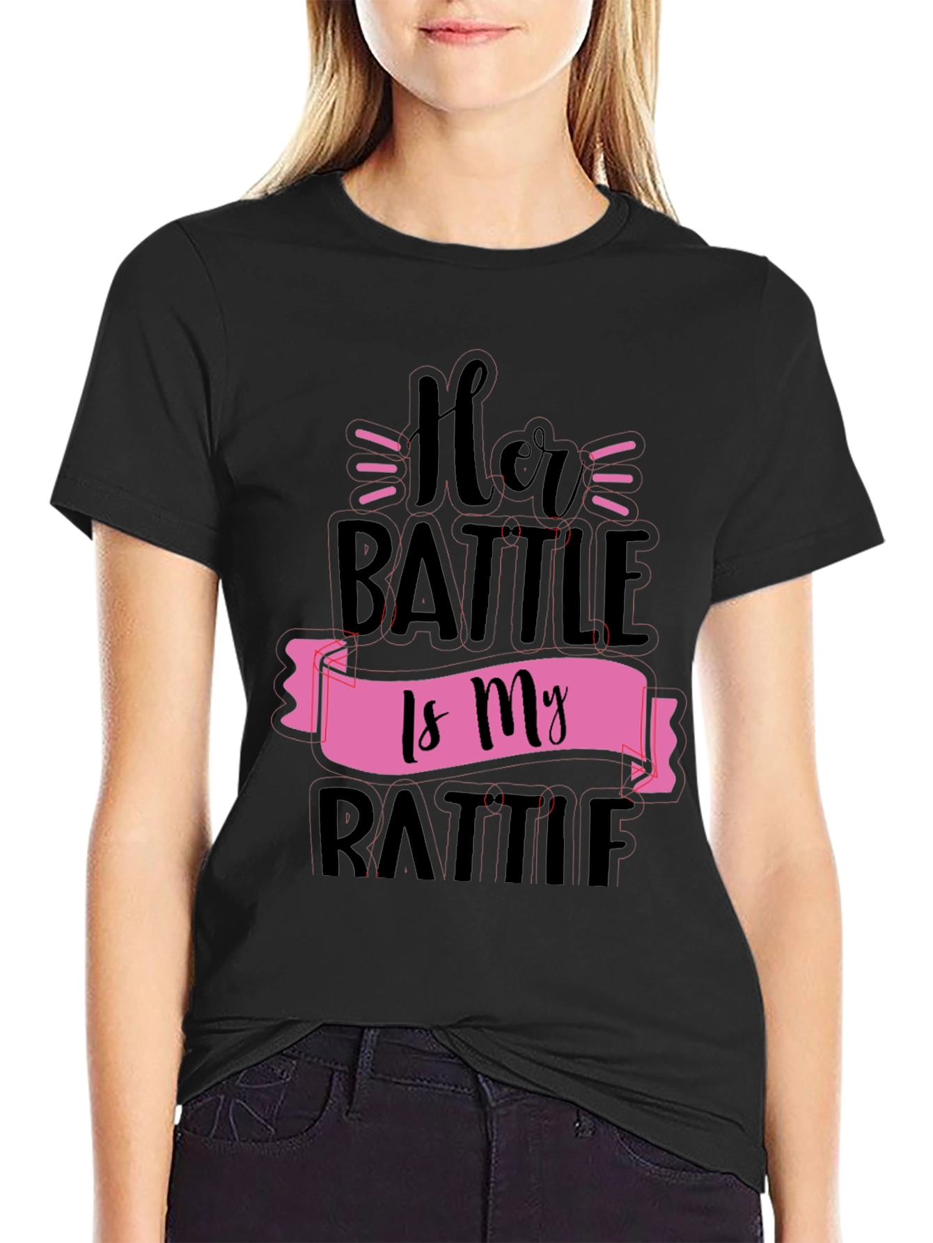 Her Battle Is My Battle Graphic Tee