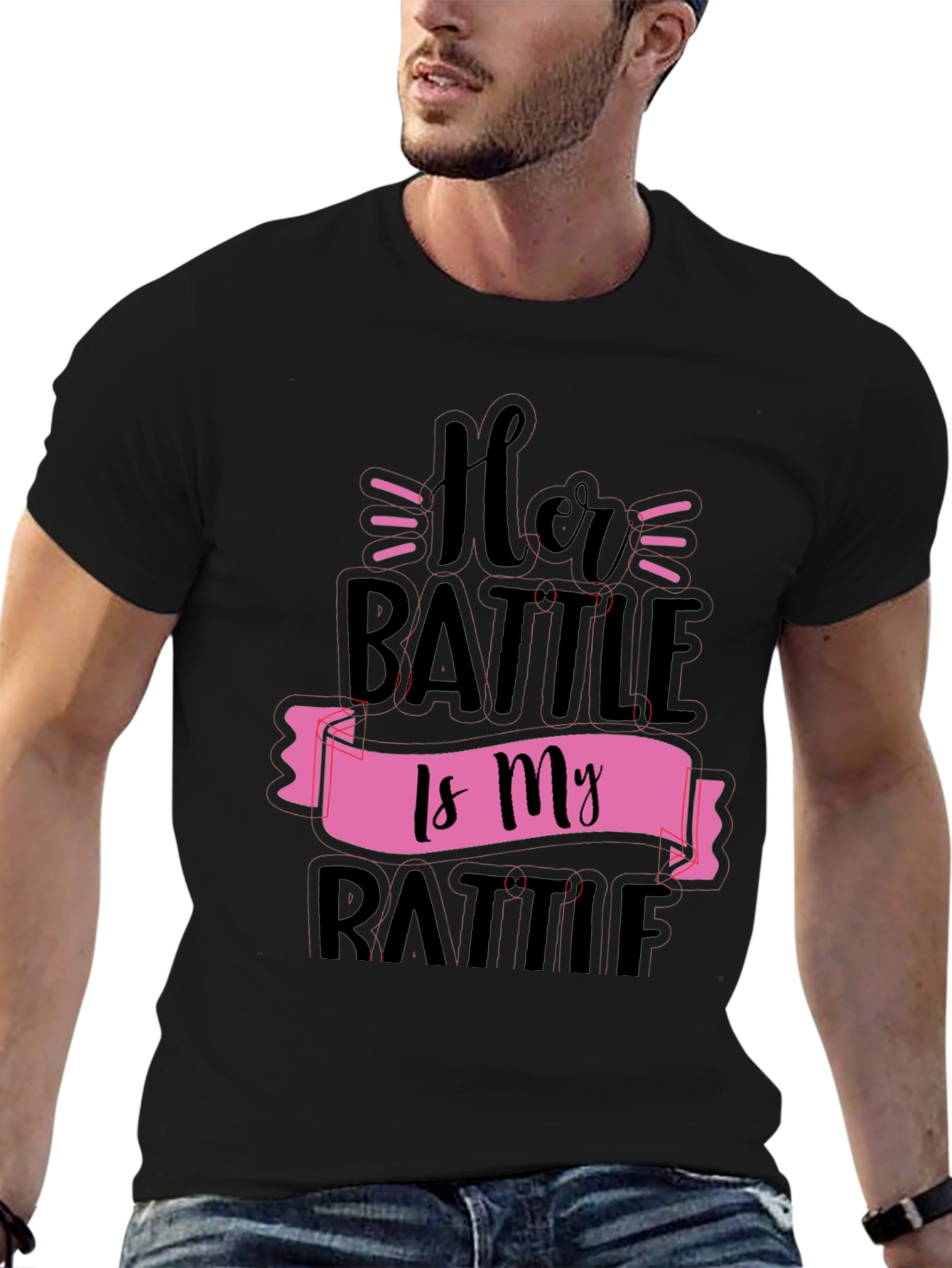 Her Battle Is My Battle Graphic Tee