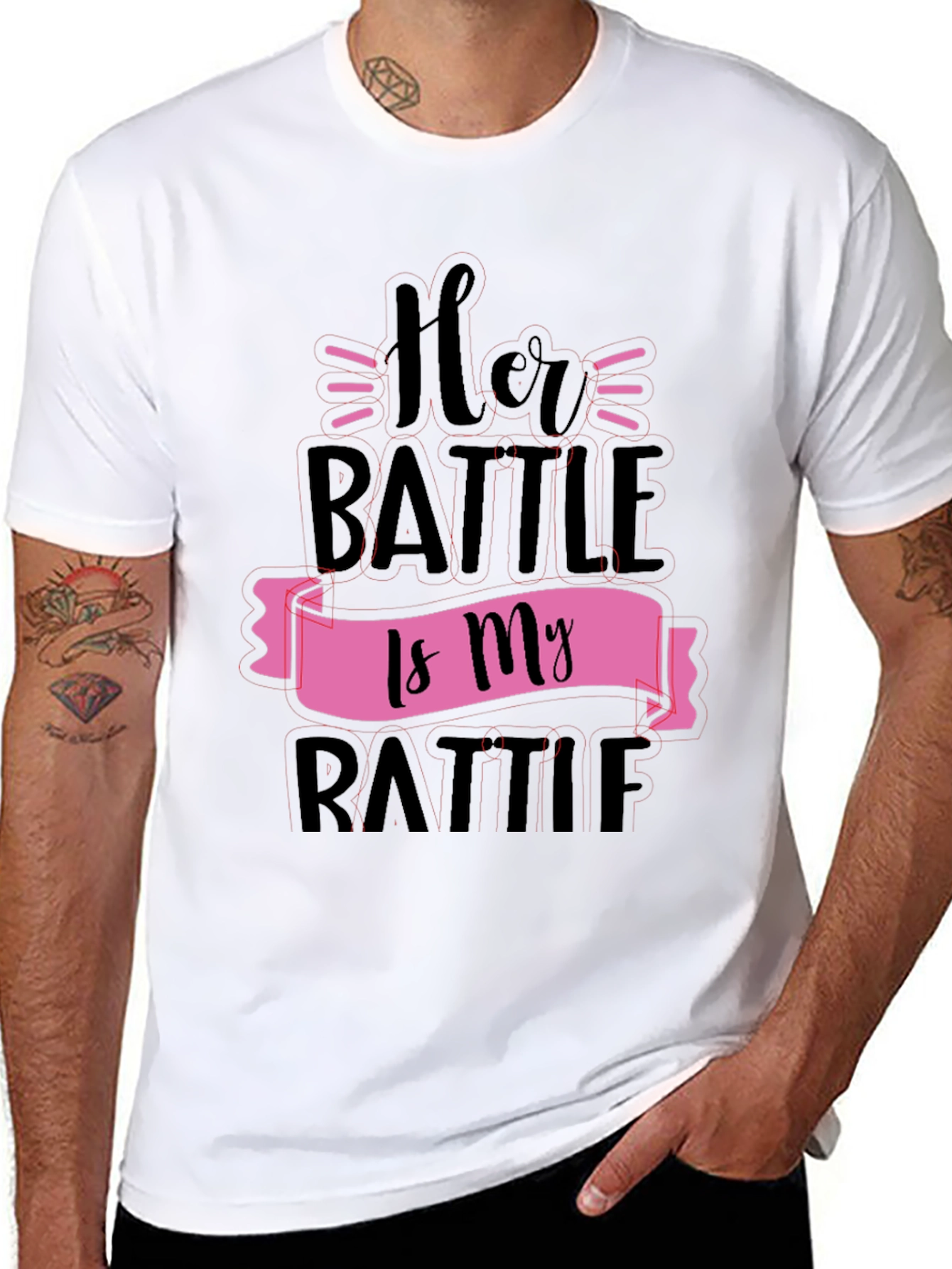 Her Battle Is My Battle Graphic Tee