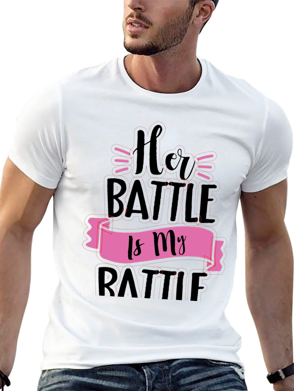 Her Battle Is My Battle Graphic Tee