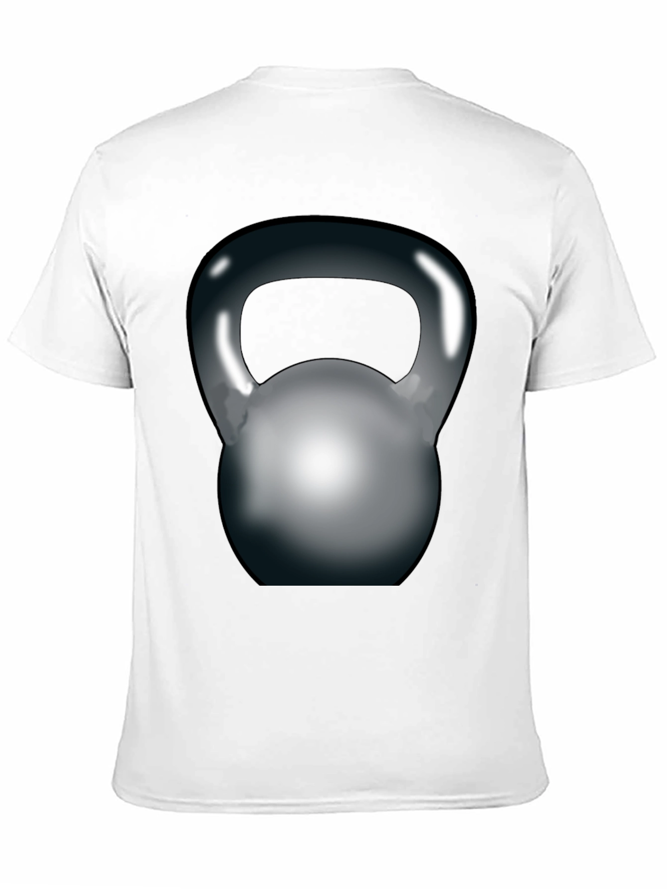 Black Kettlebell Graphic T-Shirt - Gym Workout Apparel