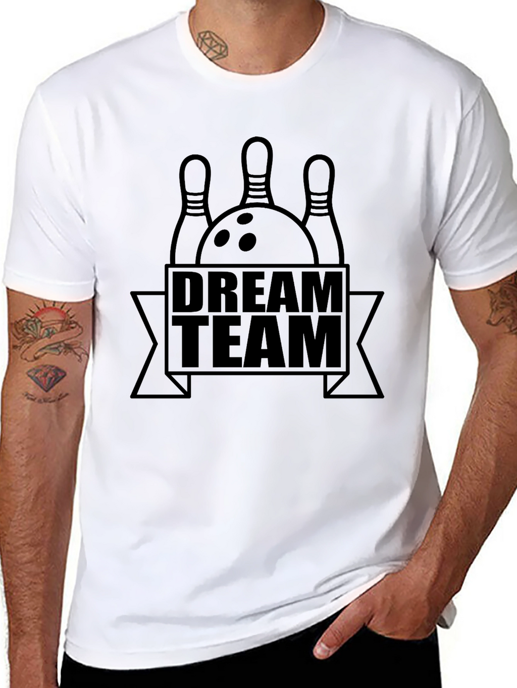 Dream Team Bowling Graphic T-Shirt