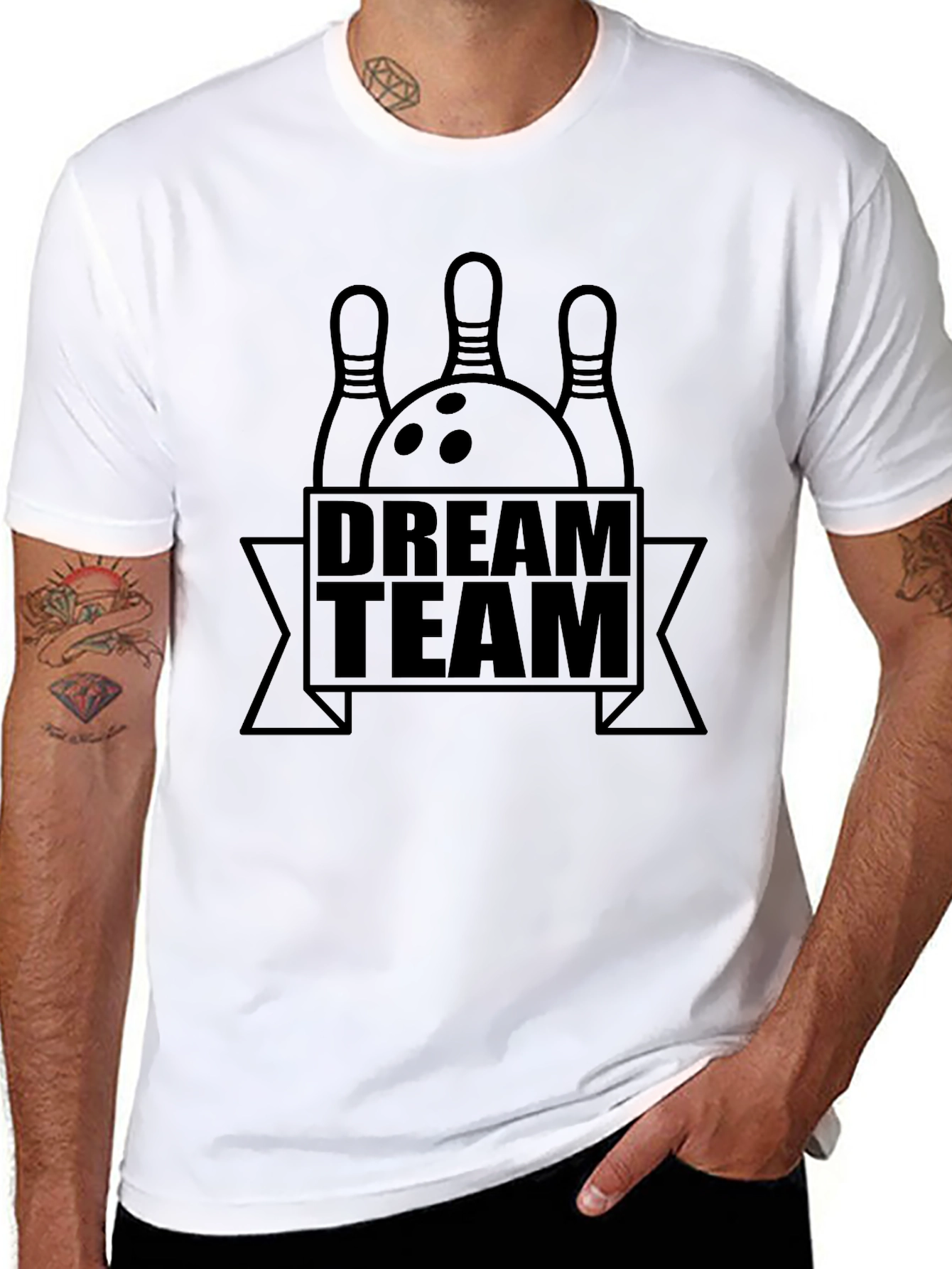 Dream Team Bowling Graphic T-Shirt