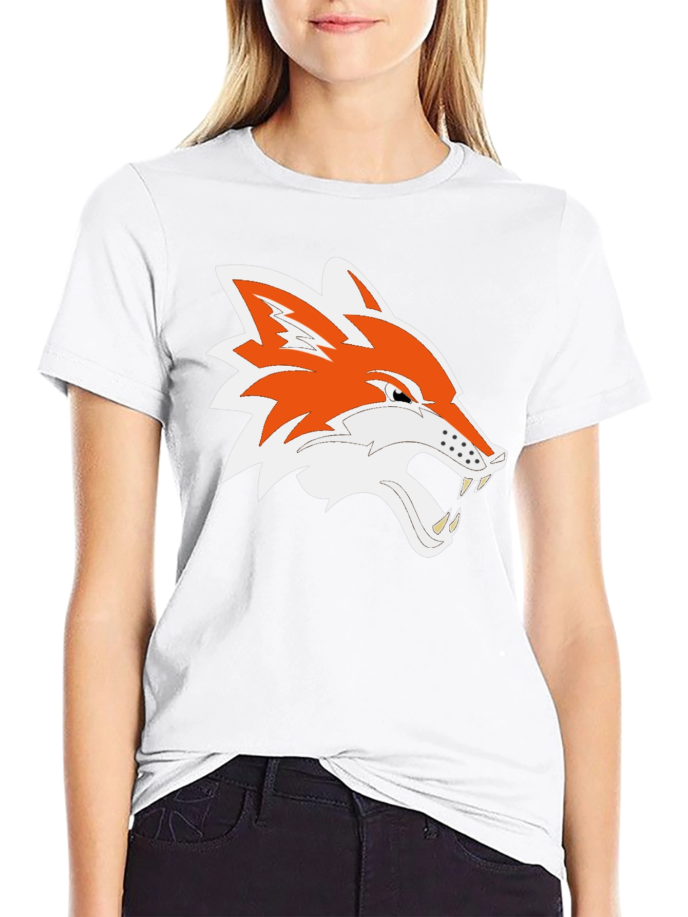 Cool Fox Graphic Black Tee