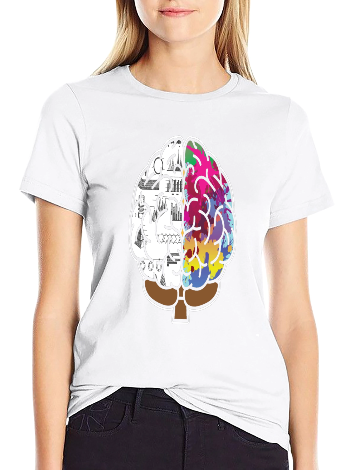 Creative Mind T-Shirt - Left Brain Right Brain Tee