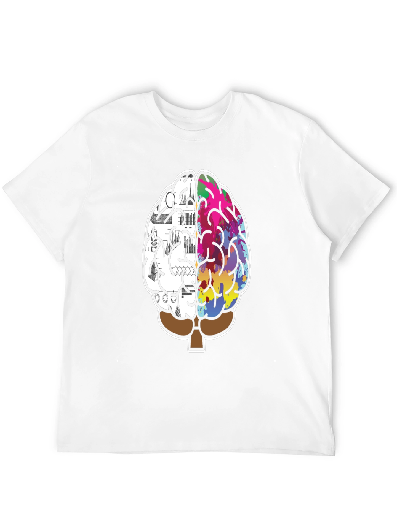 Creative Mind T-Shirt - Left Brain Right Brain Tee