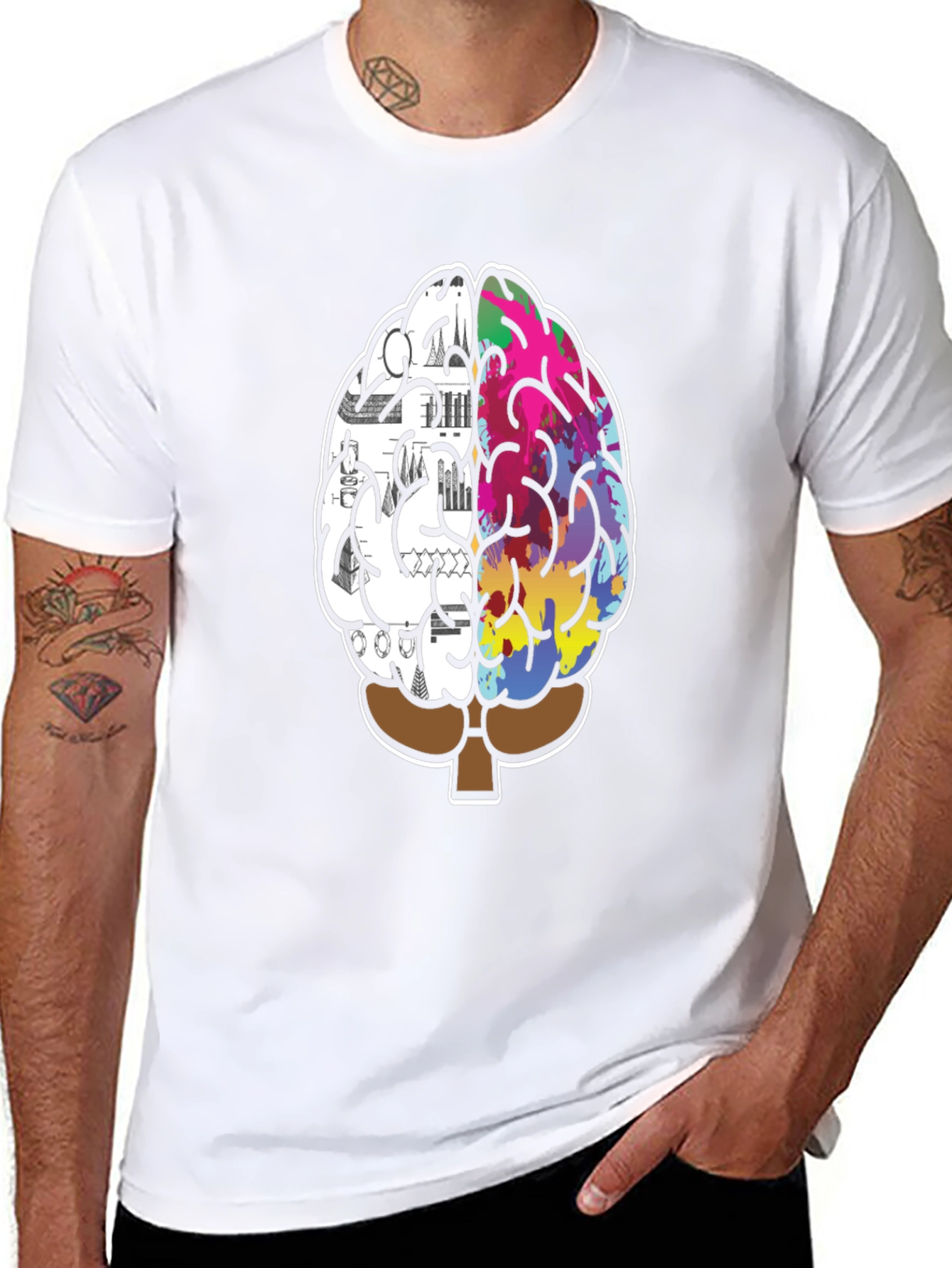 Creative Mind T-Shirt - Left Brain Right Brain Tee